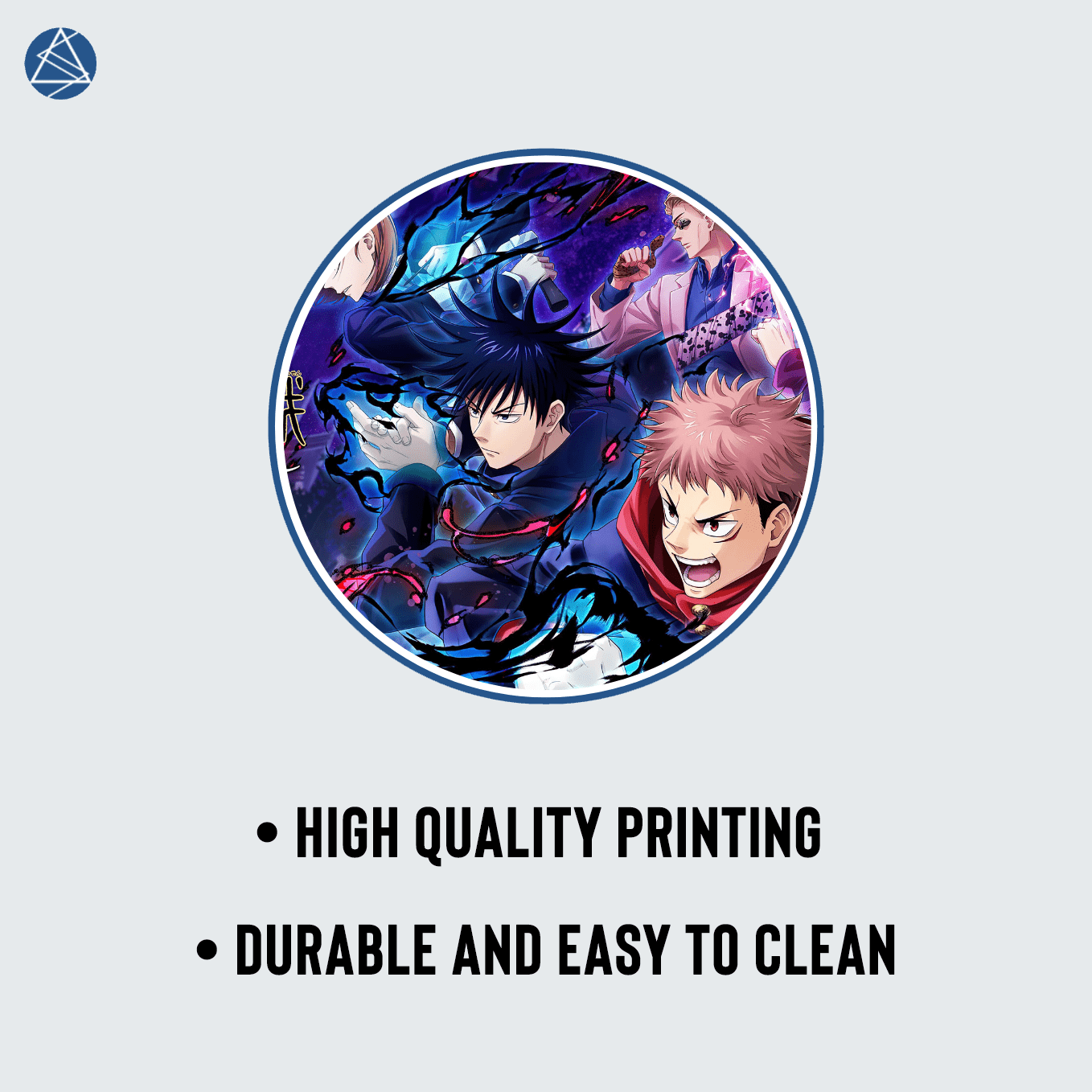 Jujutsu Kaisen Mouse Pad - 23.6 x 11 Inches Desk Pad - Gaming and Workstation Mat for Sorcery Fight Fans - Non-Slip Rubber Base - Smooth Surface for Precise Control