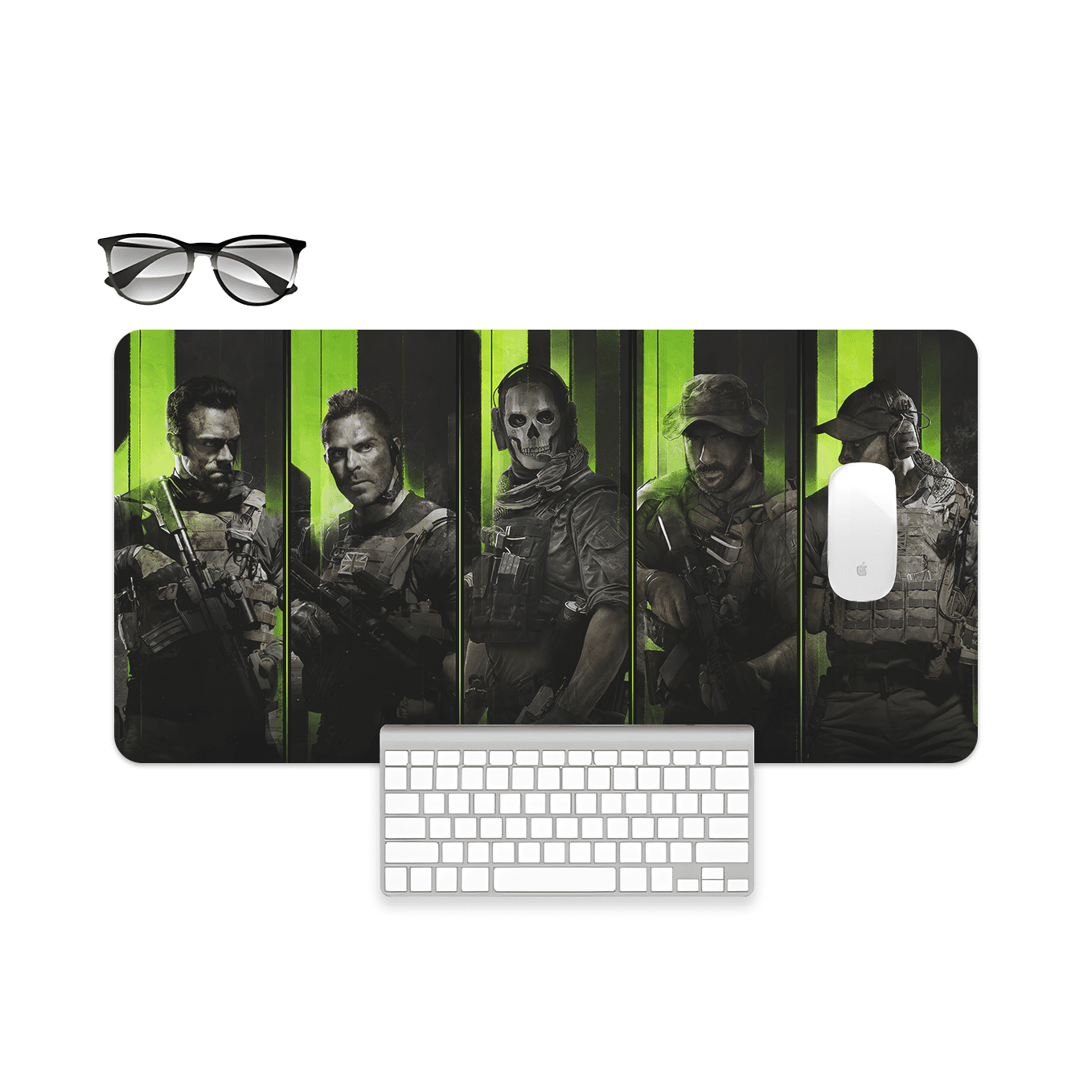 Modern Warfare 2 Task Force Art Mouse Pad - 23.6 x 11 Inches Desk Pad - Gaming and Workstation Mat for Call of Duty Fans - Non-Slip Rubber Base - Smooth Surface for Precise Control