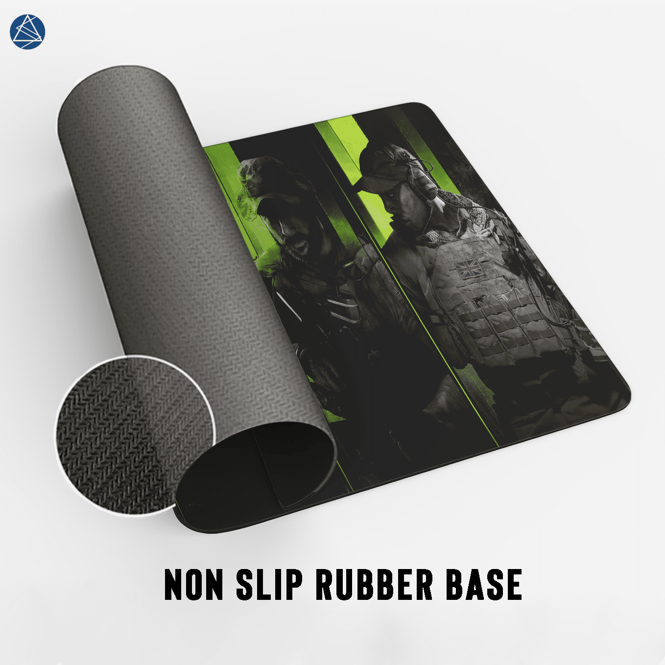 Modern Warfare 2 Task Force Art Mouse Pad - 23.6 x 11 Inches Desk Pad - Gaming and Workstation Mat for Call of Duty Fans - Non-Slip Rubber Base - Smooth Surface for Precise Control