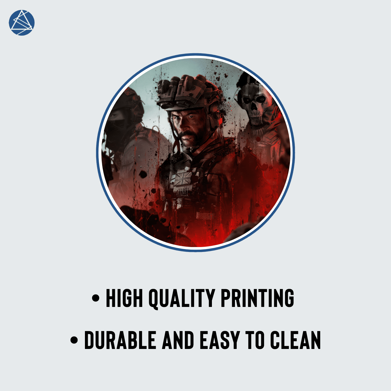 Modern Warfare 3 Captain Price Art Mouse Pad - 23.6 x 11 Inches Desk Pad - Gaming and Workstation Mat for Call of Duty Fans - Non-Slip Rubber Base - Smooth Surface for Precise Control