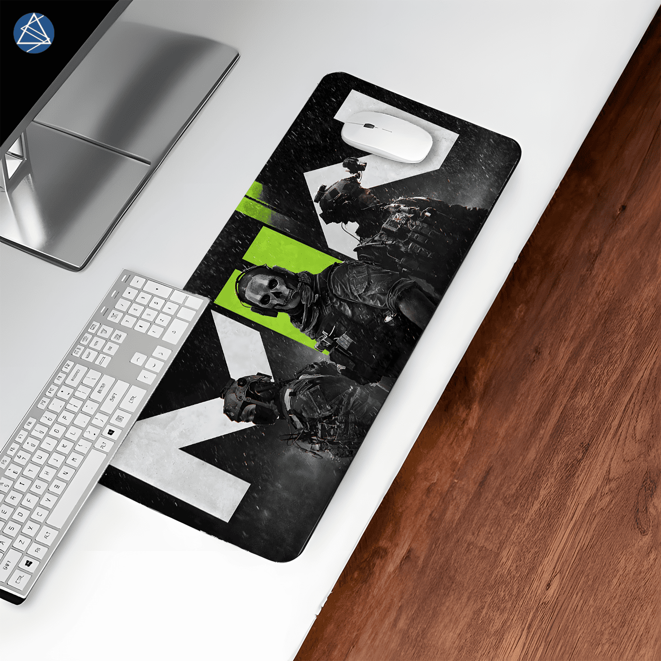 Call of Duty MW2 Trio Squad Art Mouse Pad - 23.6 x 11 Inches Desk Pad - Gaming and Workstation Mat for Action Fans - Non-Slip Rubber Base - Smooth Surface for Precise Control
