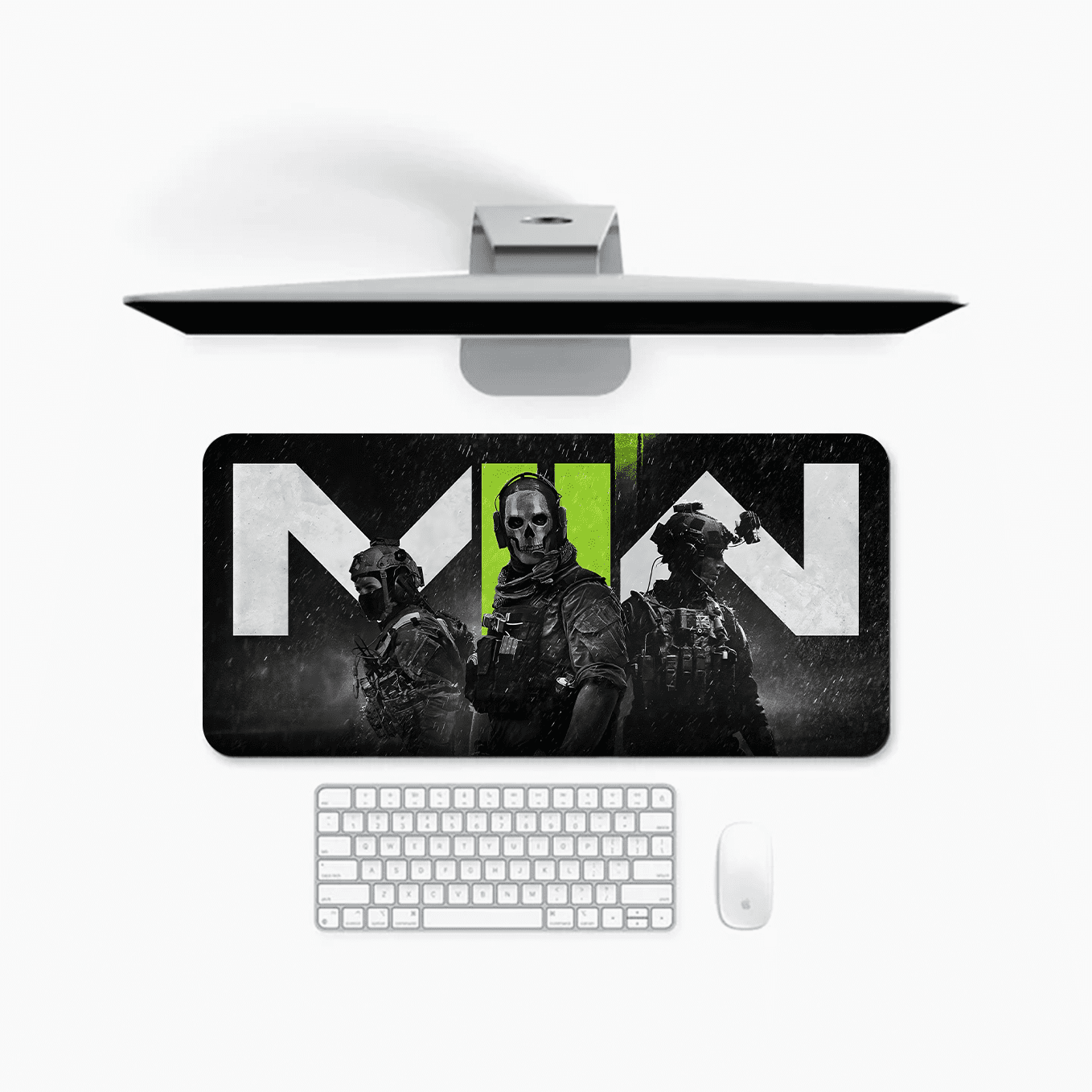 Call of Duty MW2 Trio Squad Art Mouse Pad - 23.6 x 11 Inches Desk Pad - Gaming and Workstation Mat for Action Fans - Non-Slip Rubber Base - Smooth Surface for Precise Control