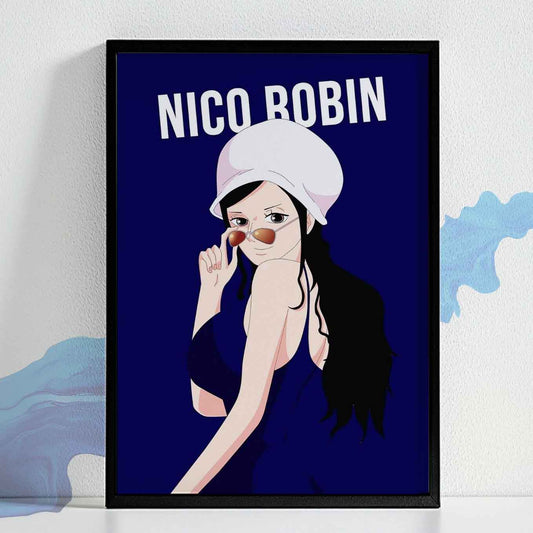 One Piece Devil Child Nico Robin Poster Art Framed 13x19 -Inch