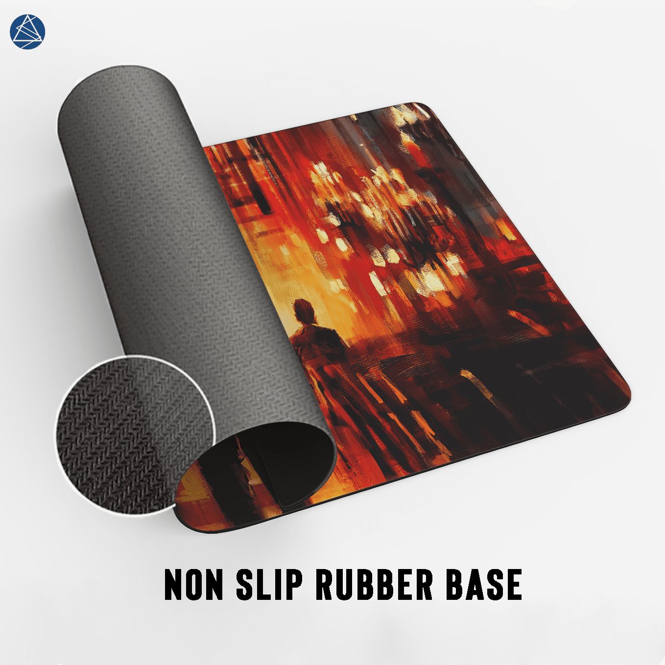 John Wick in The Church Art Mouse Pad - 23.6 x 11 Inches Desk Pad - Gaming and Workstation Mat for Action Fans - Non-Slip Rubber Base - Smooth Surface for Precise Control