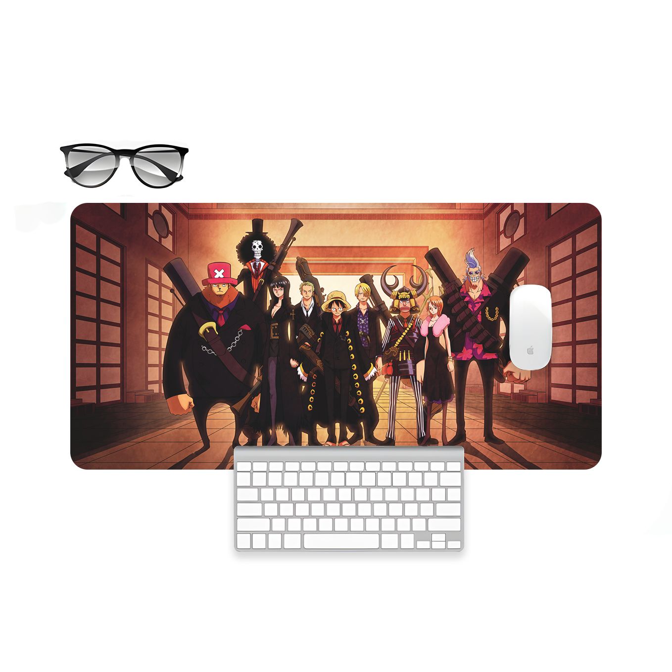 One Piece Mouse Pad - 23.6 x 11 Inches Desk Pad - Gaming and Workstation Mat - Non-Slip Rubber Base - Smooth Surface for Precise Control