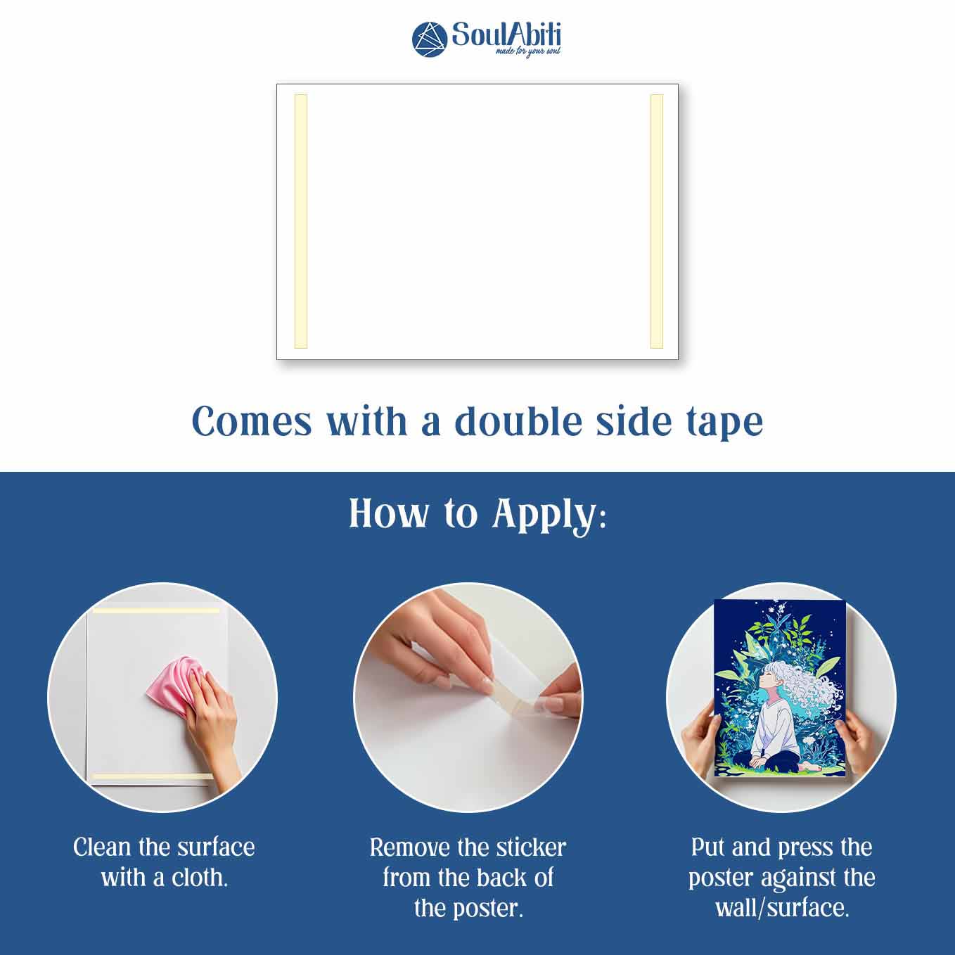 Anime Girl with Nature Fantasy Poster - Wall art 370 GSM with Double Side Tape Ready to Stick Wall Decor