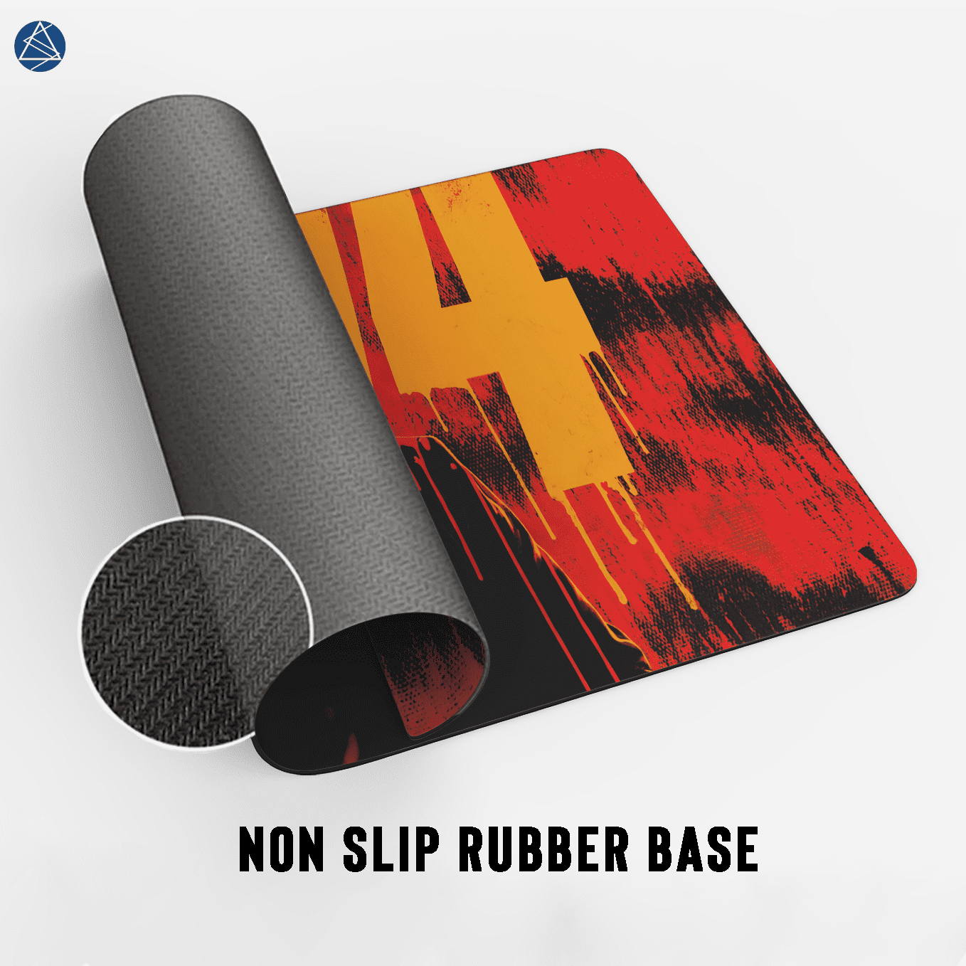 John Wick Abstract Art Mouse Pad - 23.6 x 11 Inches Desk Pad - Gaming and Workstation Mat for Action Franchise Fans - Non-Slip Rubber Base - Smooth Surface for Precise Control