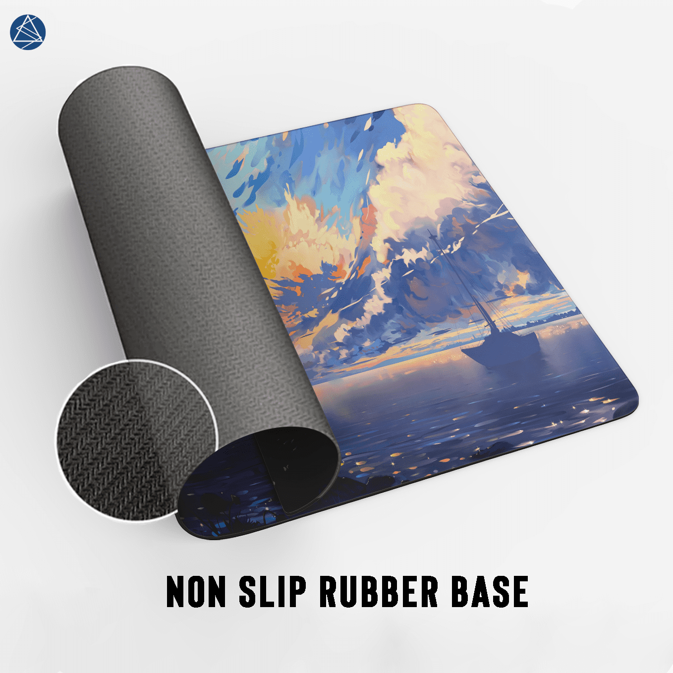 Anime Style Beautiful City Landscape Art Mouse Pad - 23.6 x 11 Inches Desk Pad - Gaming and Workstation Mat for Beautiful Scenery - Non-Slip Rubber Base - Smooth Surface for Precise Control