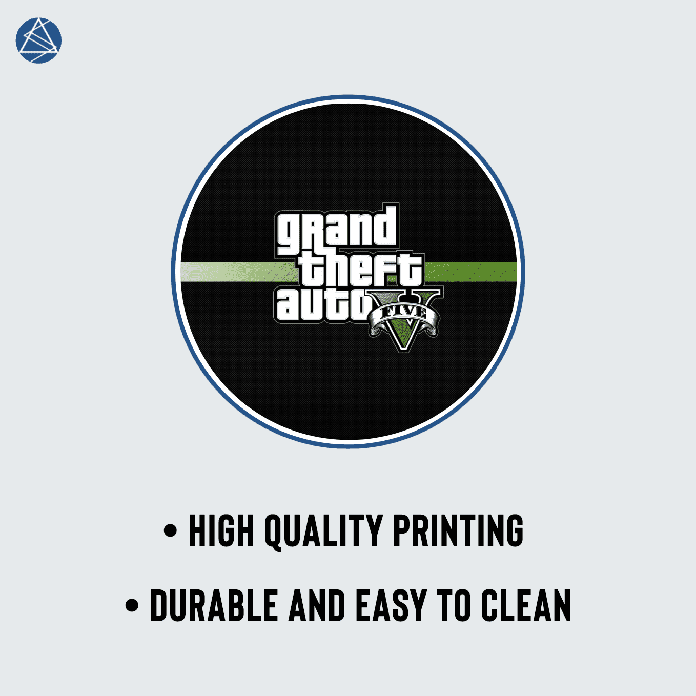 Grand Theft Auto V Textured Art Mouse Pad - 23.6 x 11 Inches Desk Pad - Gaming and Workstation Mat for Action Games Fans - Non-Slip Rubber Base - Smooth Surface for Precise Control