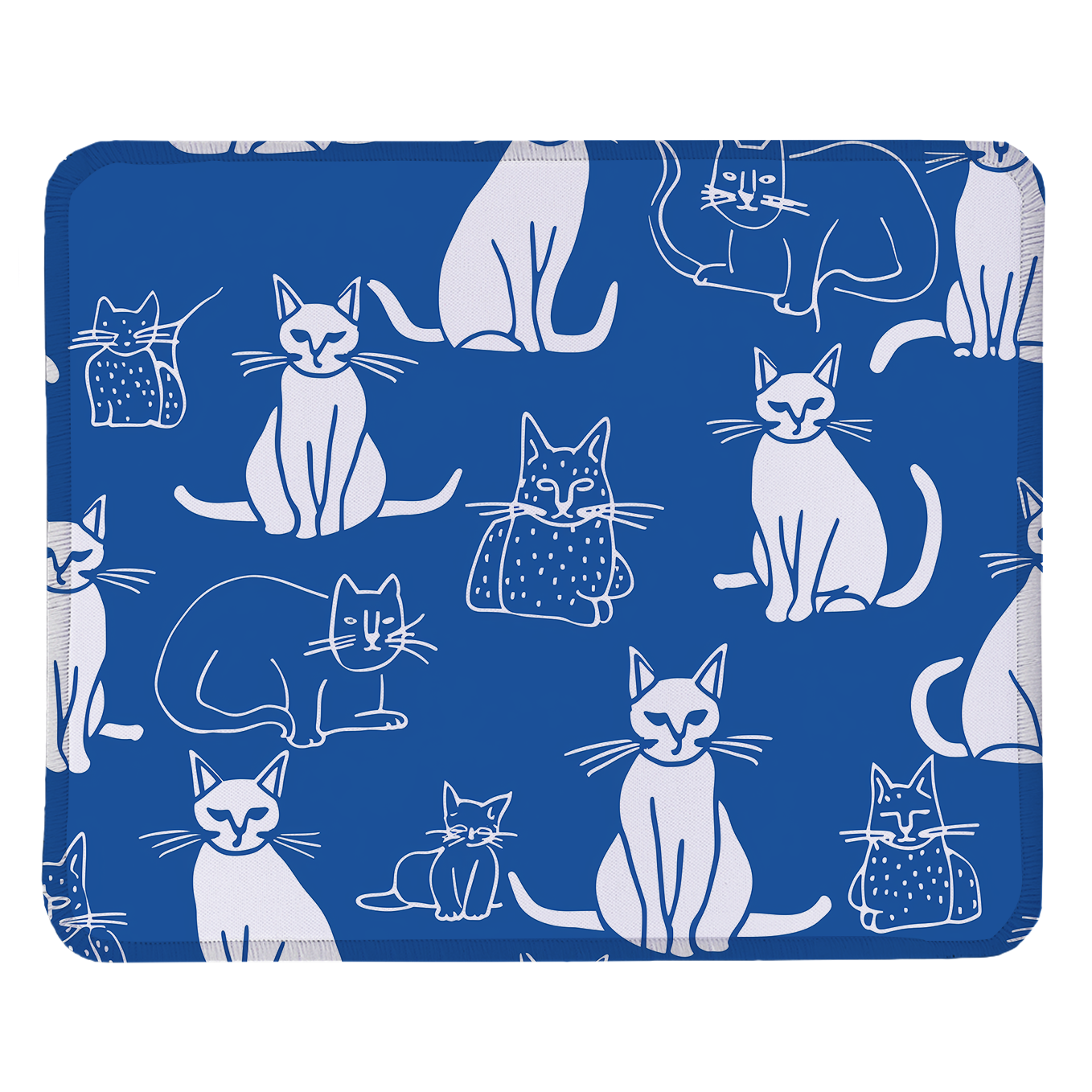Cats & Dogs – Set of 2 Stitched Gaming Mouse Pads with Anti-Slip Rubber Base and Waterproof Surface