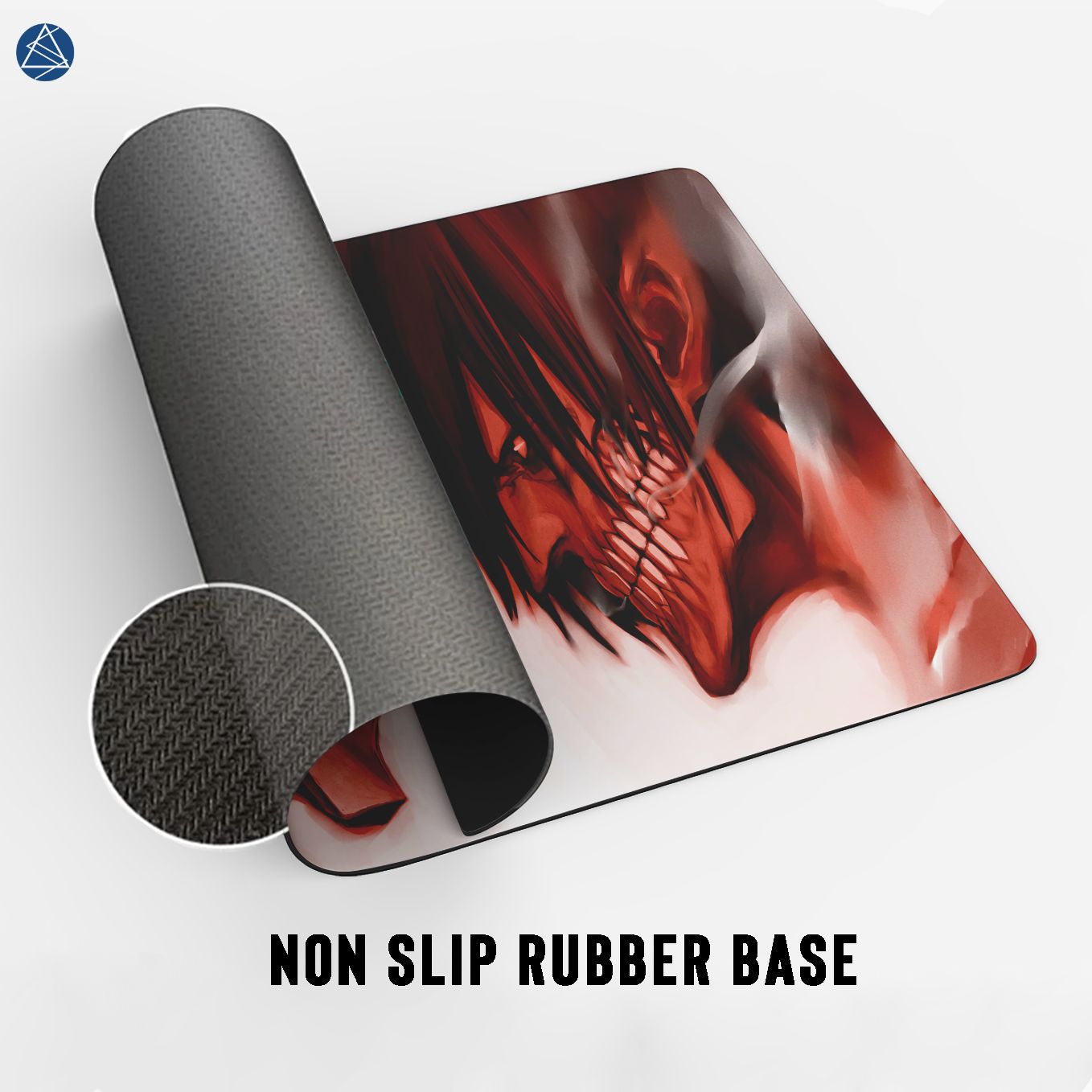 Attack on Titan Mouse Pad - 23.6 x 11 Inches Desk Pad - Gaming and Workstation Mat for Attack Titan vs Armor Titan Fans - Non-Slip Rubber Base - Smooth Surface for Precise Control