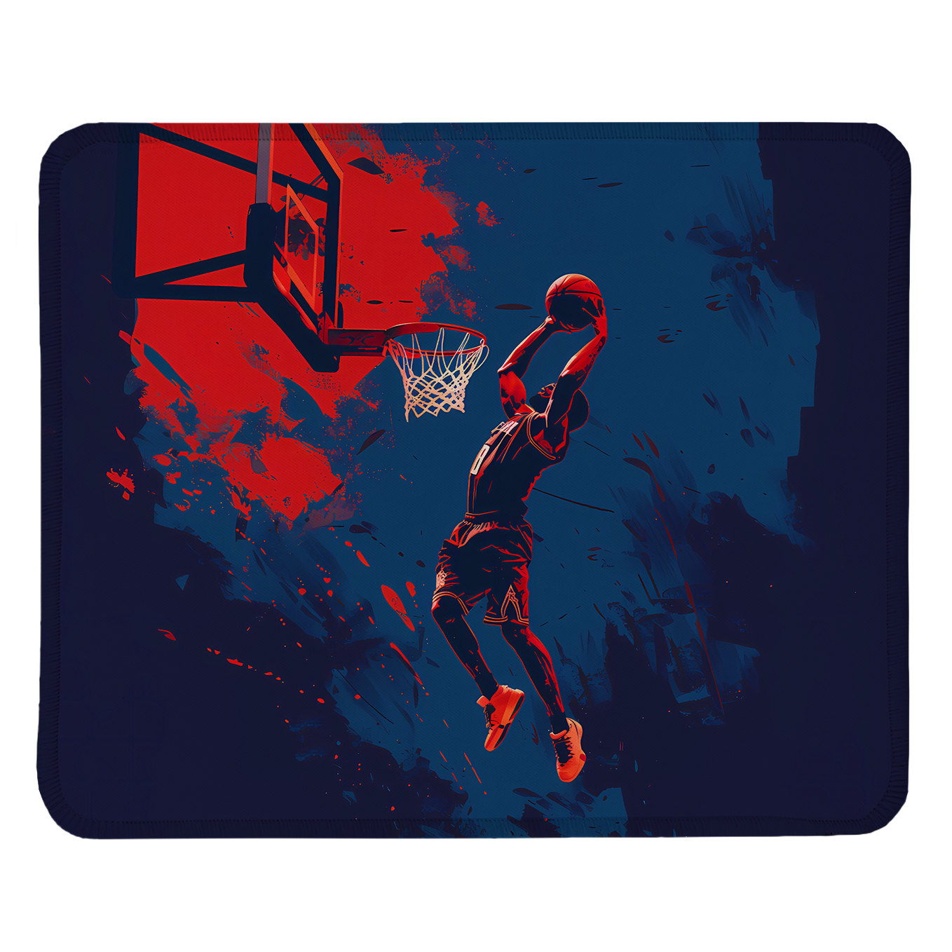 Dunk Master – Set of 2 Stitched Gaming Mouse Pads with Anti-Slip Rubber Base and Waterproof Surface