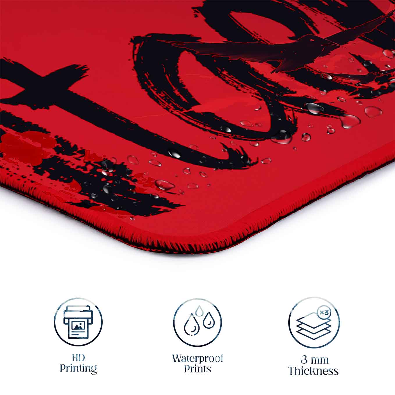 Itachi Anime XXXL Deskpad – 36x14 Inches Extra Large Mouse Pad with Non-Slip Rubber base, Stitched Edges, Waterproof Surface – Ideal for Gaming and Office Desk