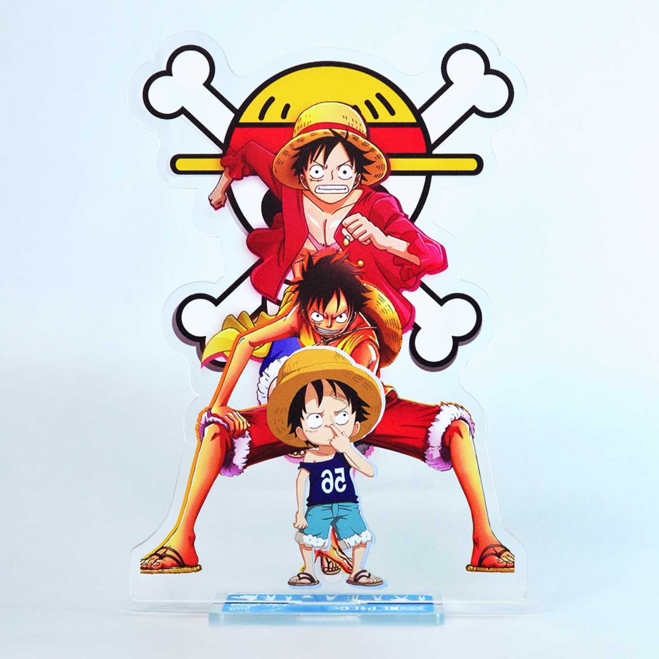 One Piece Monkey D Luffy Acrylic with stand (Uv print, 15cm long 10cm wide)