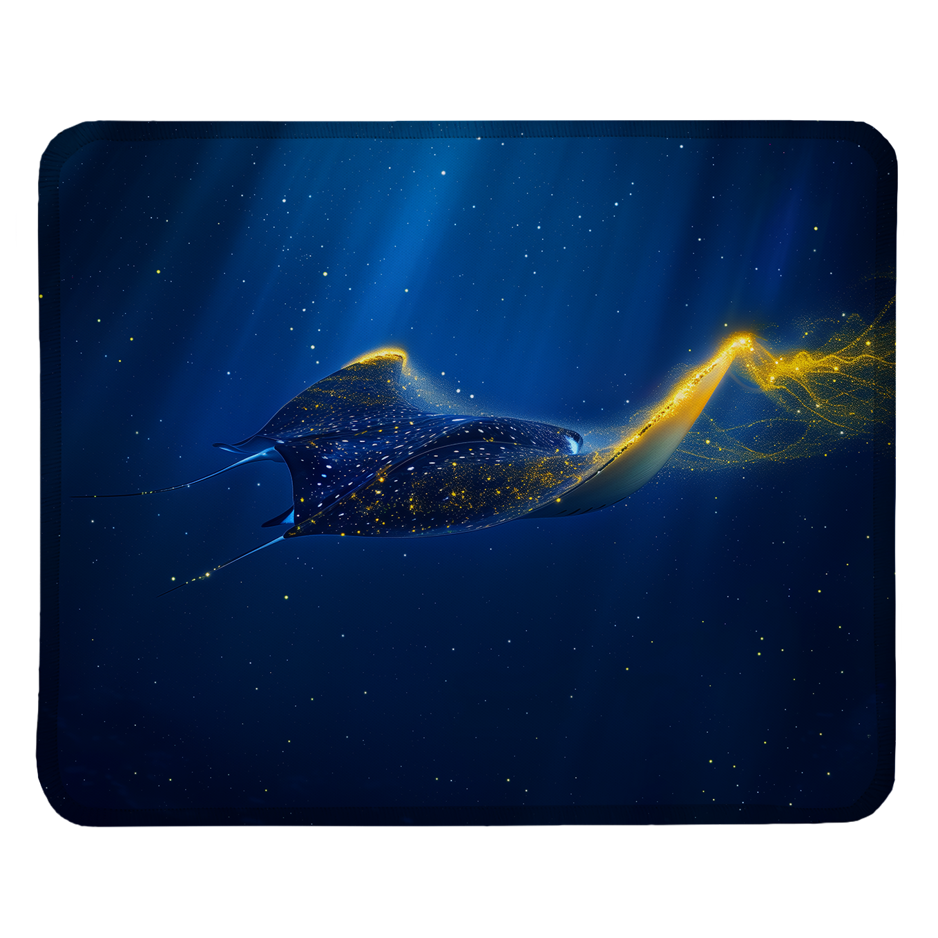 Deep Sea Wonders – Set of 2 Stitched Gaming Mouse Pads with Anti-Slip Rubber Base and Waterproof Surface
