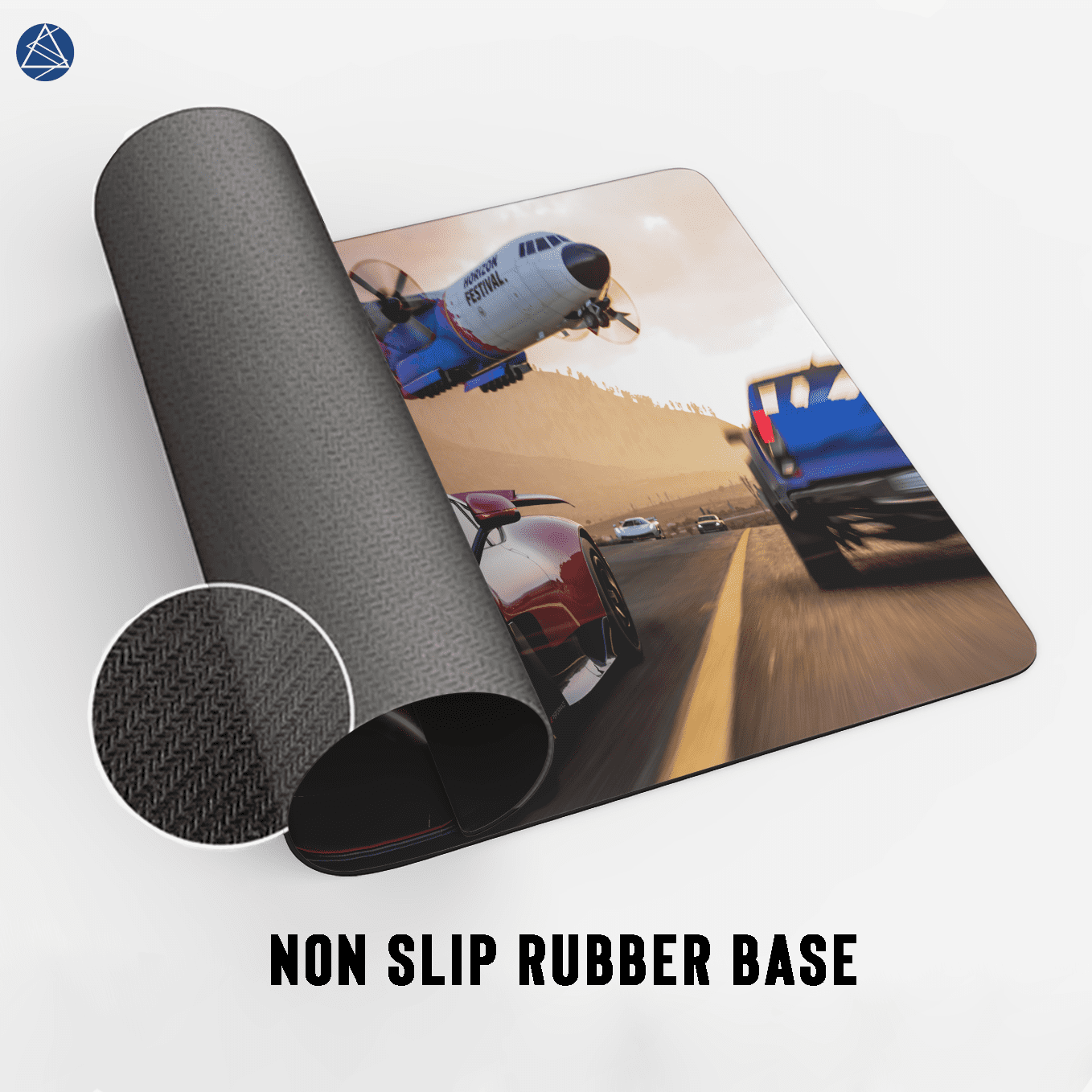 Forza Horizon 5 Sports Race Art Mouse Pad - 23.6 x 11 Inches Desk Pad - Gaming and Workstation Mat for Racing Games Fans - Non-Slip Rubber Base - Smooth Surface for Precise Control