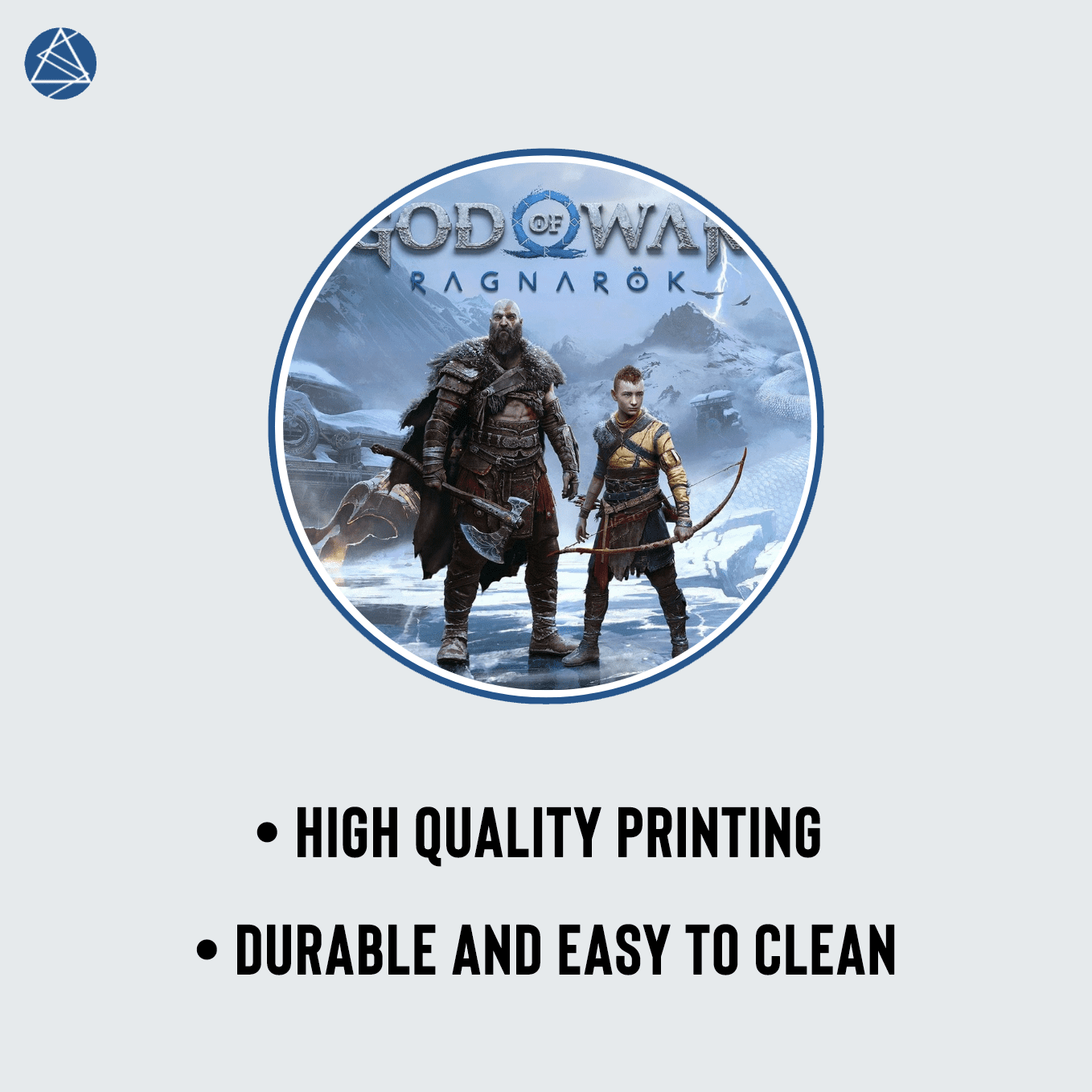 God of War Ragnarok Art Mouse Pad - 23.6 x 11 Inches Desk Pad - Gaming and Workstation Mat for Norse Mythology Fans - Non-Slip Rubber Base - Smooth Surface for Precise Control