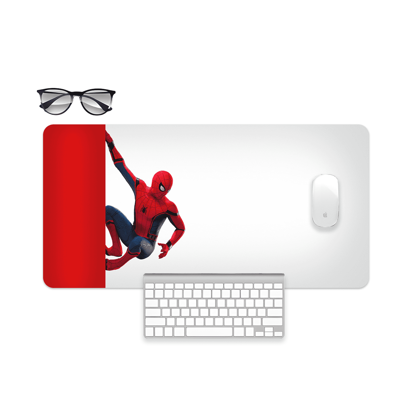Marvel's Spiderman Art Mouse Pad - 23.6 x 11 Inches Desk Pad - Gaming and Workstation Mat for Superhero Fans - Non-Slip Rubber Base - Smooth Surface for Precise Control