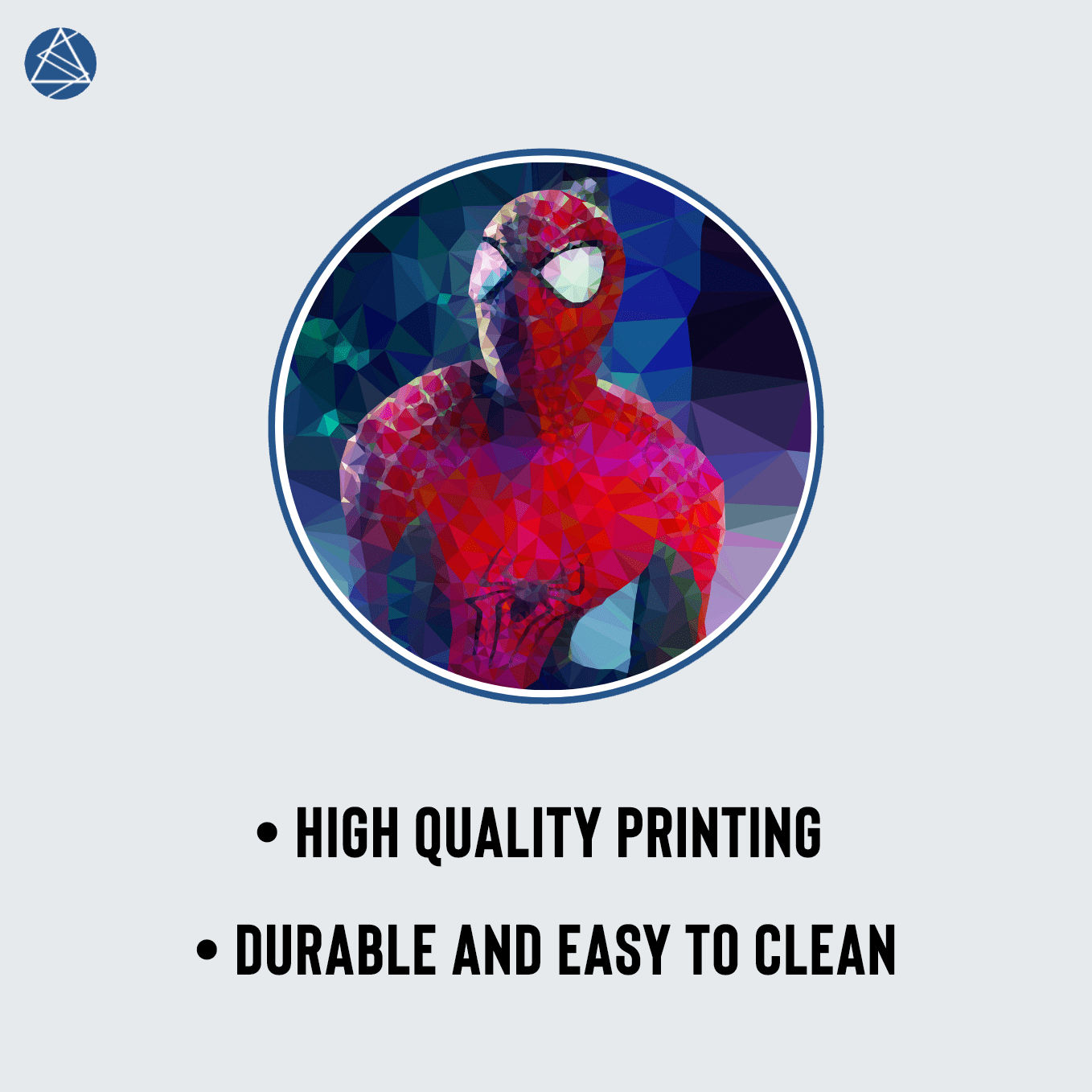 Amazing Spider Man Low Poly Art Mouse Pad - 23.6 x 11 Inches Desk Pad - Gaming and Workstation Mat for Spiderverse Fans - Non-Slip Rubber Base - Smooth Surface for Precise Control