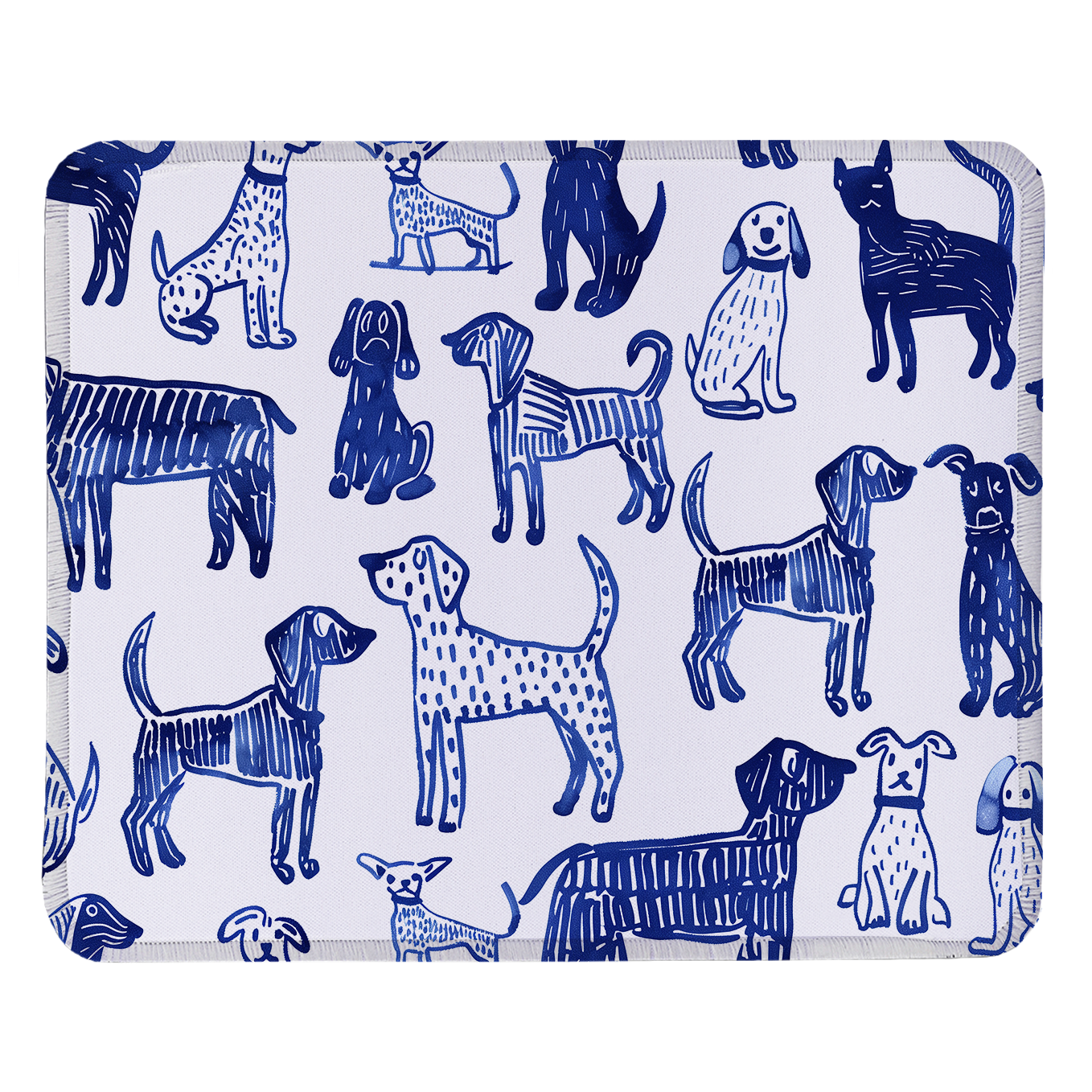 Cats & Dogs – Set of 2 Stitched Gaming Mouse Pads with Anti-Slip Rubber Base and Waterproof Surface