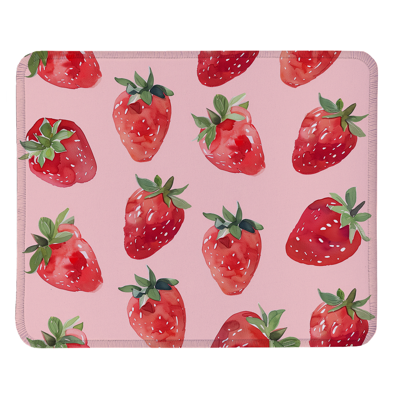 Tropical Fruit – Set of 2 Stitched Gaming Mouse Pads with Anti-Slip Rubber Base and Waterproof Surface