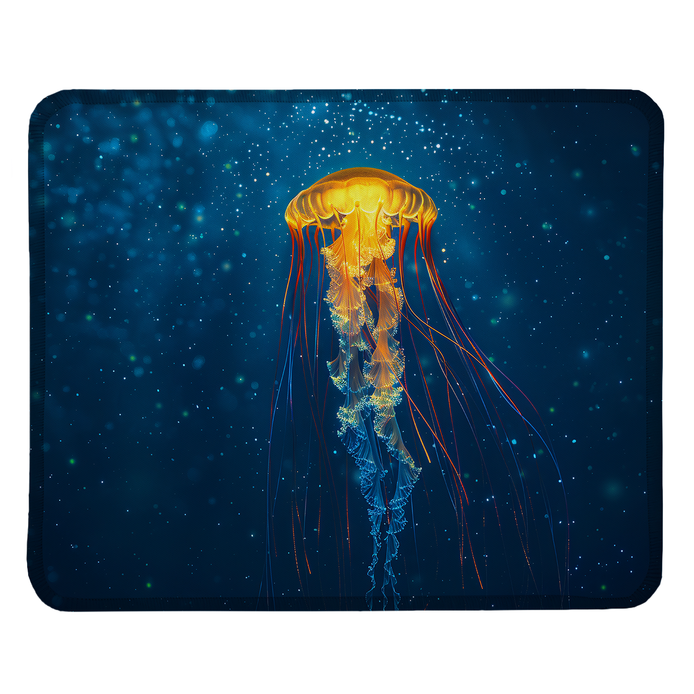 Deep Sea Wonders – Set of 2 Stitched Gaming Mouse Pads with Anti-Slip Rubber Base and Waterproof Surface