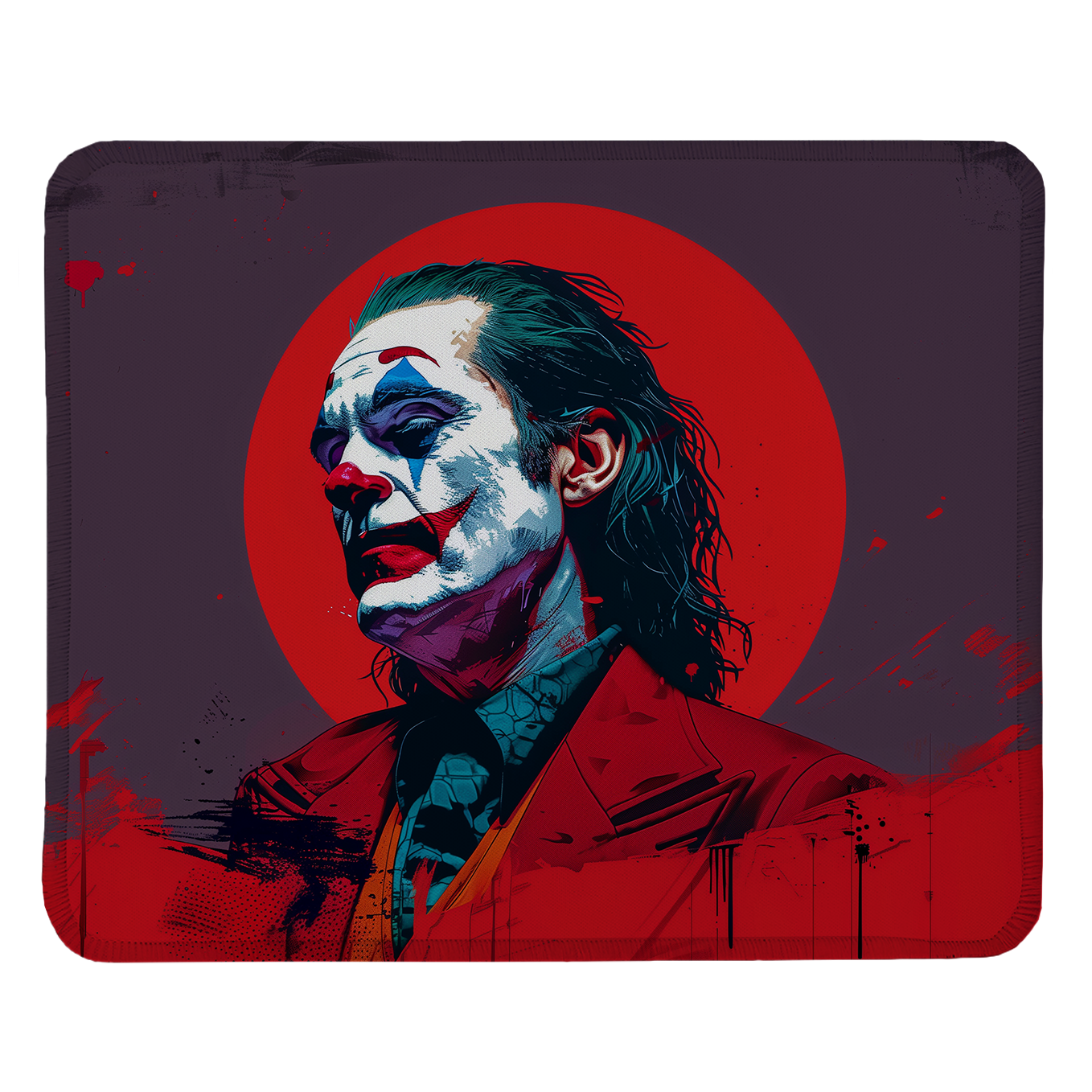 Joker Set of 2 Stitched Gaming Mouse Pads with Anti-Slip Rubber Base and Waterproof Surface