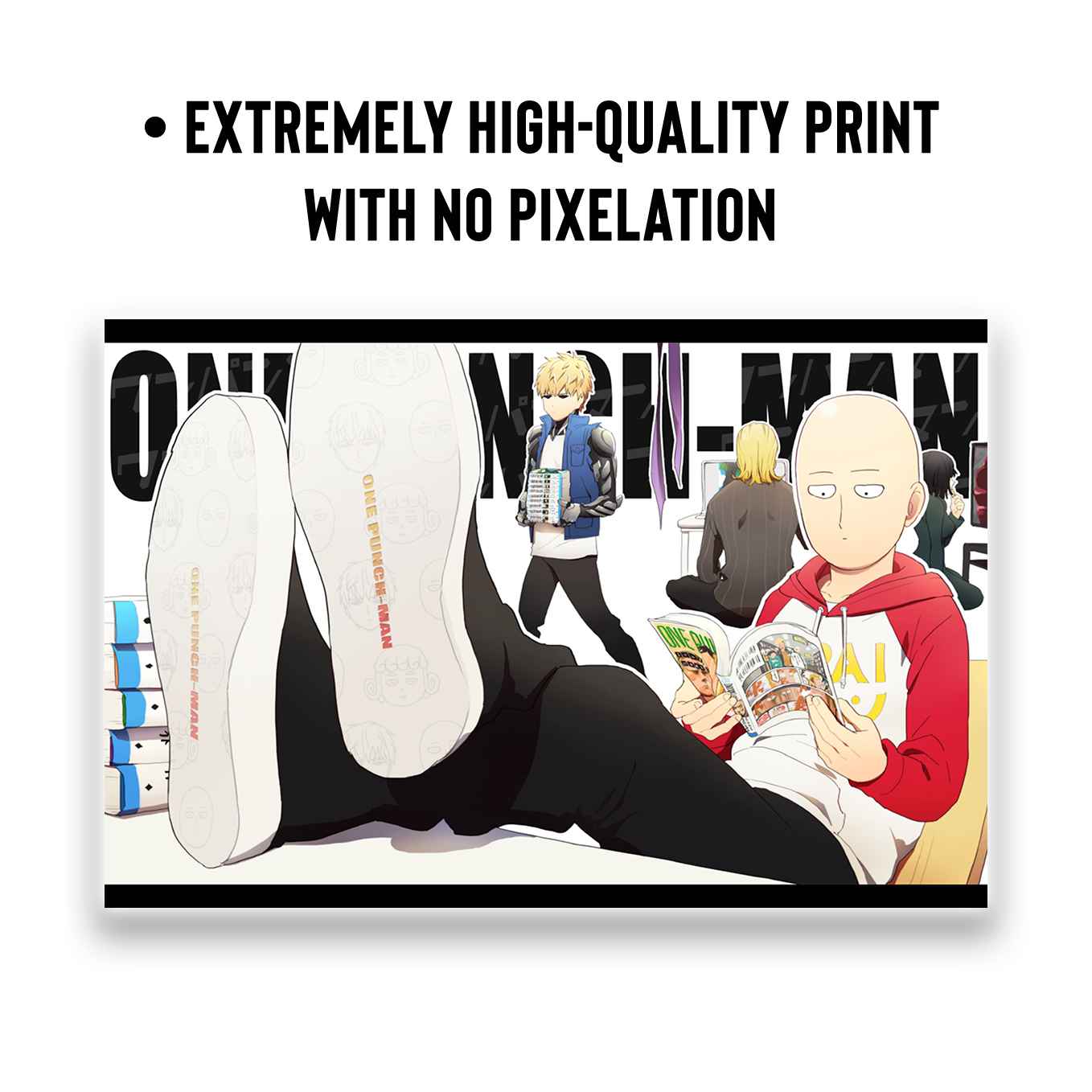 One Punch Man set of 6 Landscape posters (12x18-Inch, 350 GSM) Comes with double sided tape