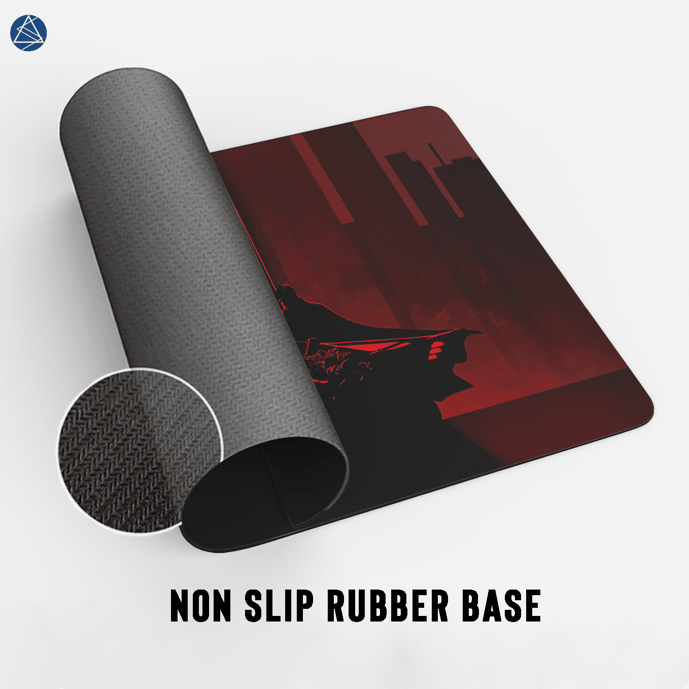 DC Batman The Dark Knight with Batmobile Mouse Pad - 23.6 x 11 Inches Desk Pad - Gaming and Workstation Mat for Dark Knight Fans - Non-Slip Rubber Base - Smooth Surface for Precise Control
