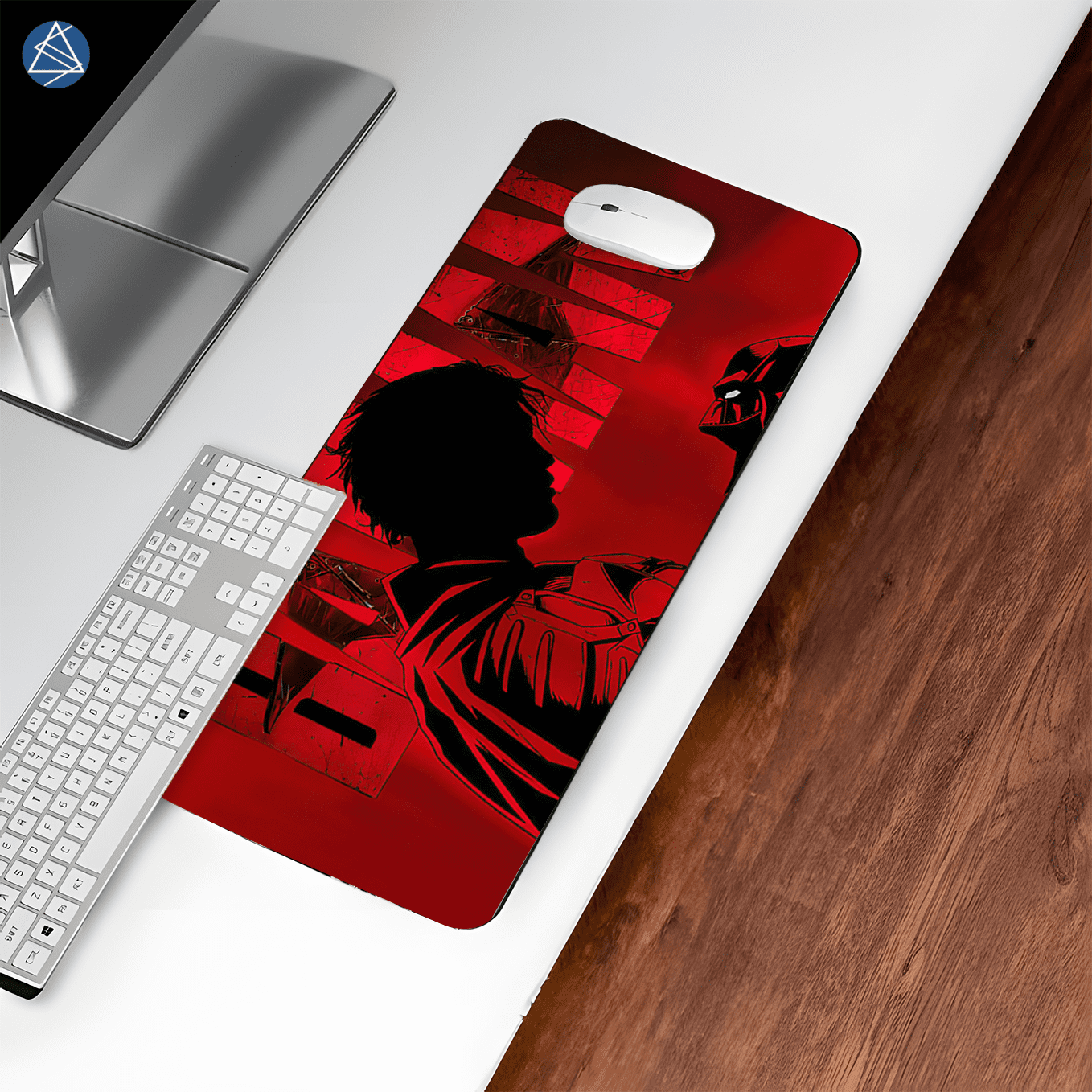 DC The Batman Mouse Pad - 23.6 x 11 Inches Desk Pad - Gaming and Workstation Mat for Vengence Art Fans - Non-Slip Rubber Base - Smooth Surface for Precise Control