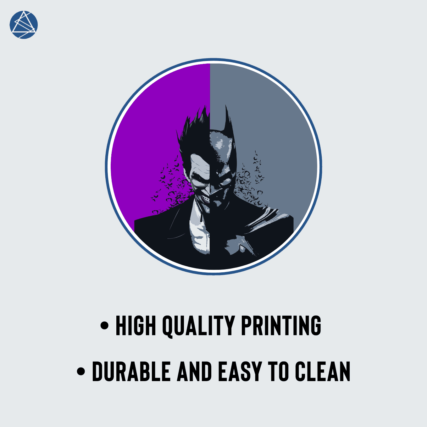 DC Joker and Batman Mouse Pad - 23.6 x 11 Inches Desk Pad - Gaming and Workstation Mat for Vengence Art Fans - Non-Slip Rubber Base - Smooth Surface for Precise Control