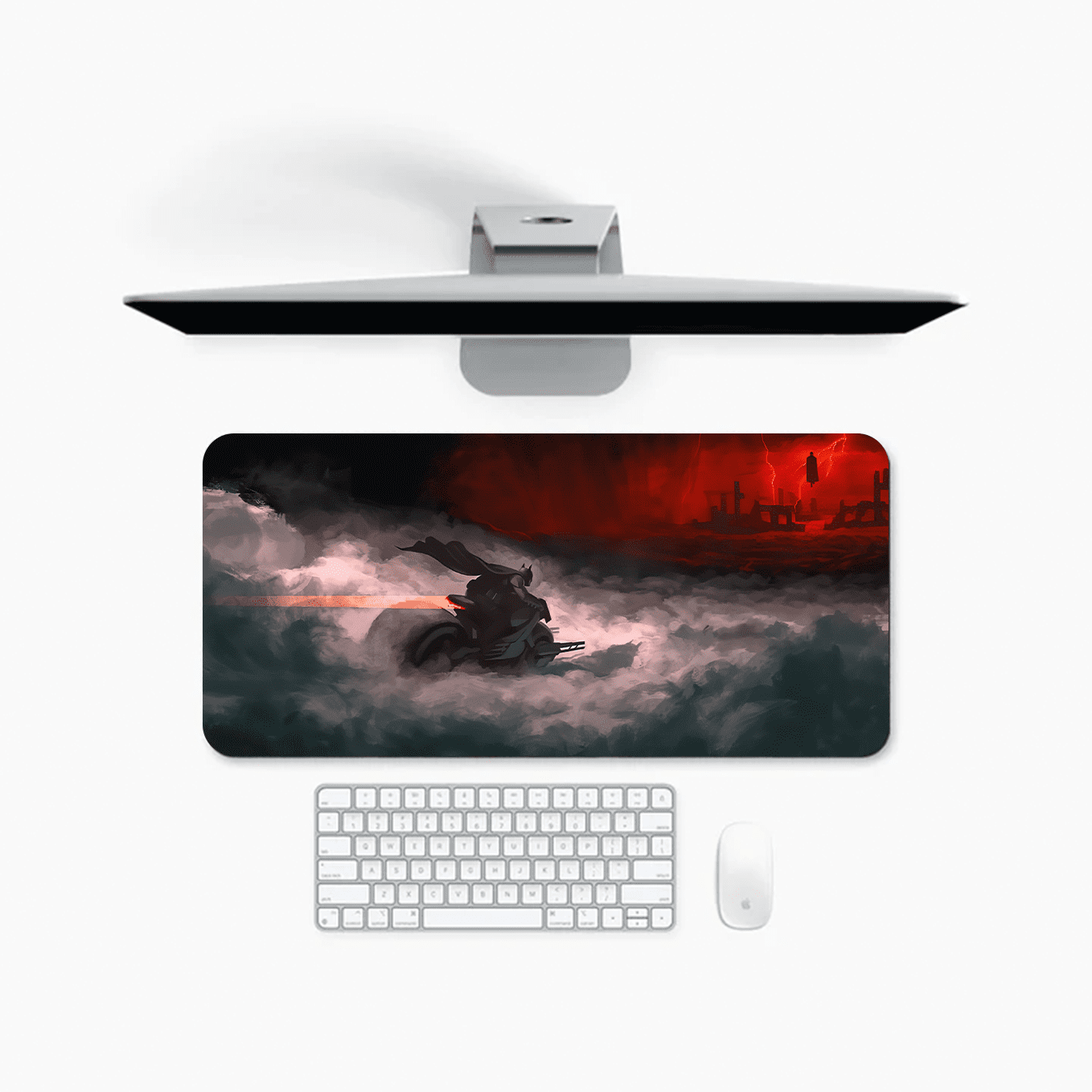 DC Batman VS Superman Art Mouse Pad - 23.6 x 11 Inches Desk Pad - Gaming and Workstation Mat for Vengence Art Fans - Non-Slip Rubber Base - Smooth Surface for Precise Control