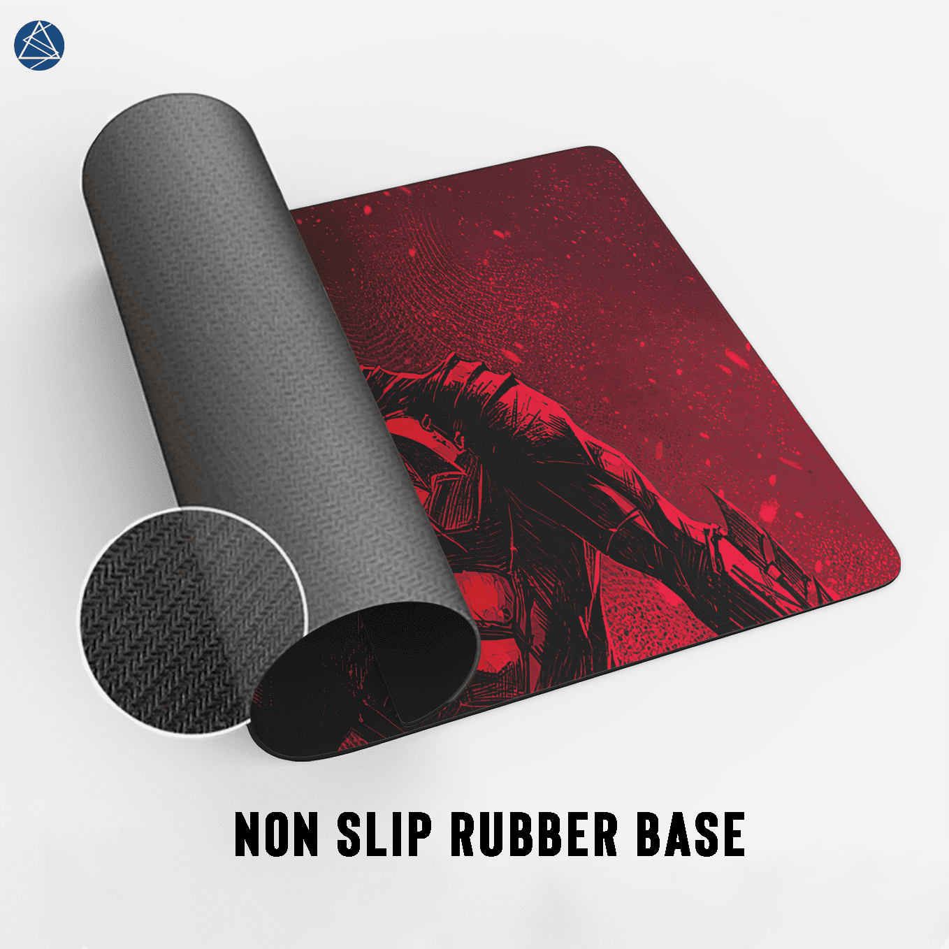 The Dark Knight Comic Art Mouse Pad - 23.6 x 11 Inches Desk Pad - Gaming and Workstation Mat for Batman Art Fans - Non-Slip Rubber Base - Smooth Surface for Precise Control