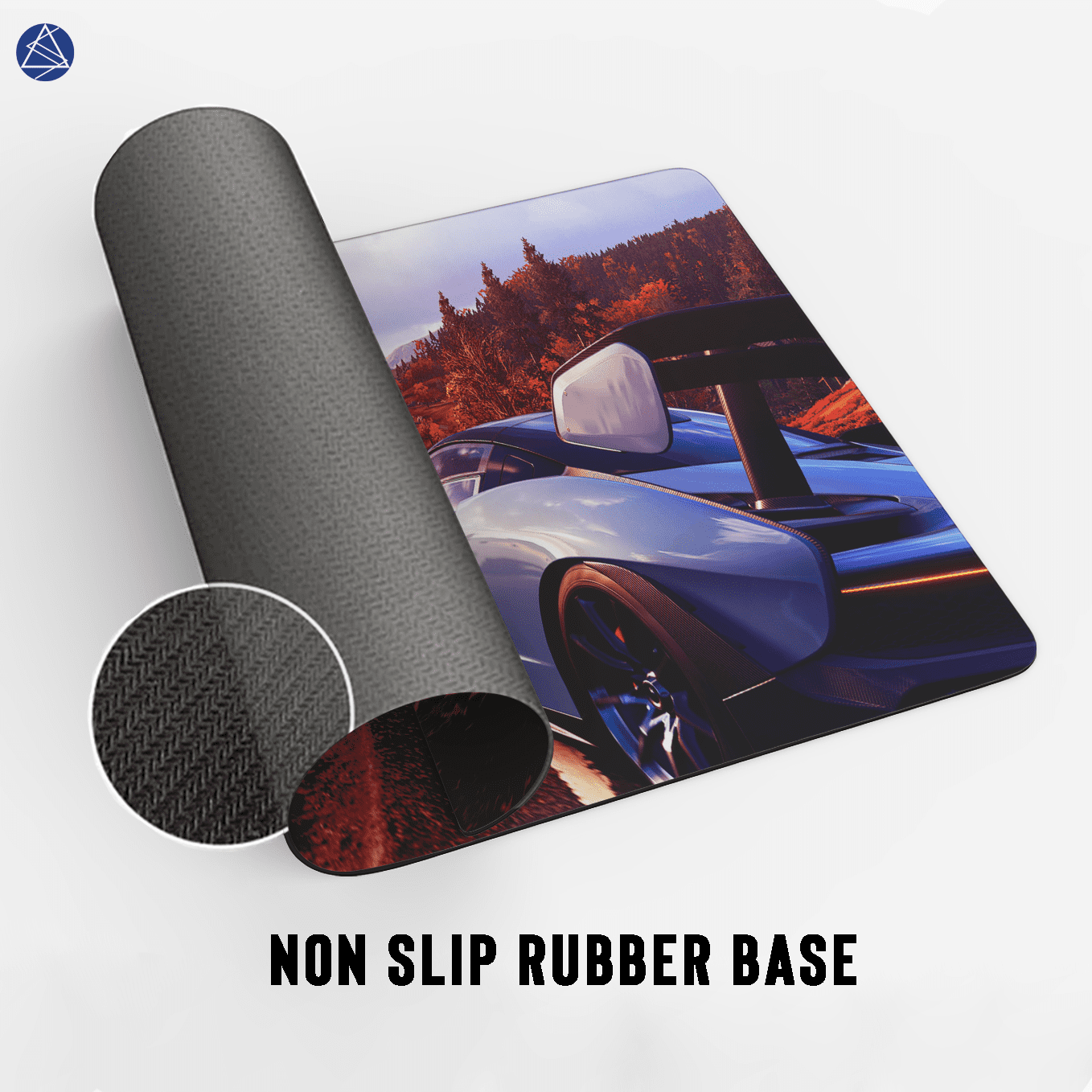 Forza Horizon 5 Sports Luxury Car Art Mouse Pad - 23.6 x 11 Inches Desk Pad - Gaming and Workstation Mat for Racing Games Fans - Non-Slip Rubber Base - Smooth Surface for Precise Control