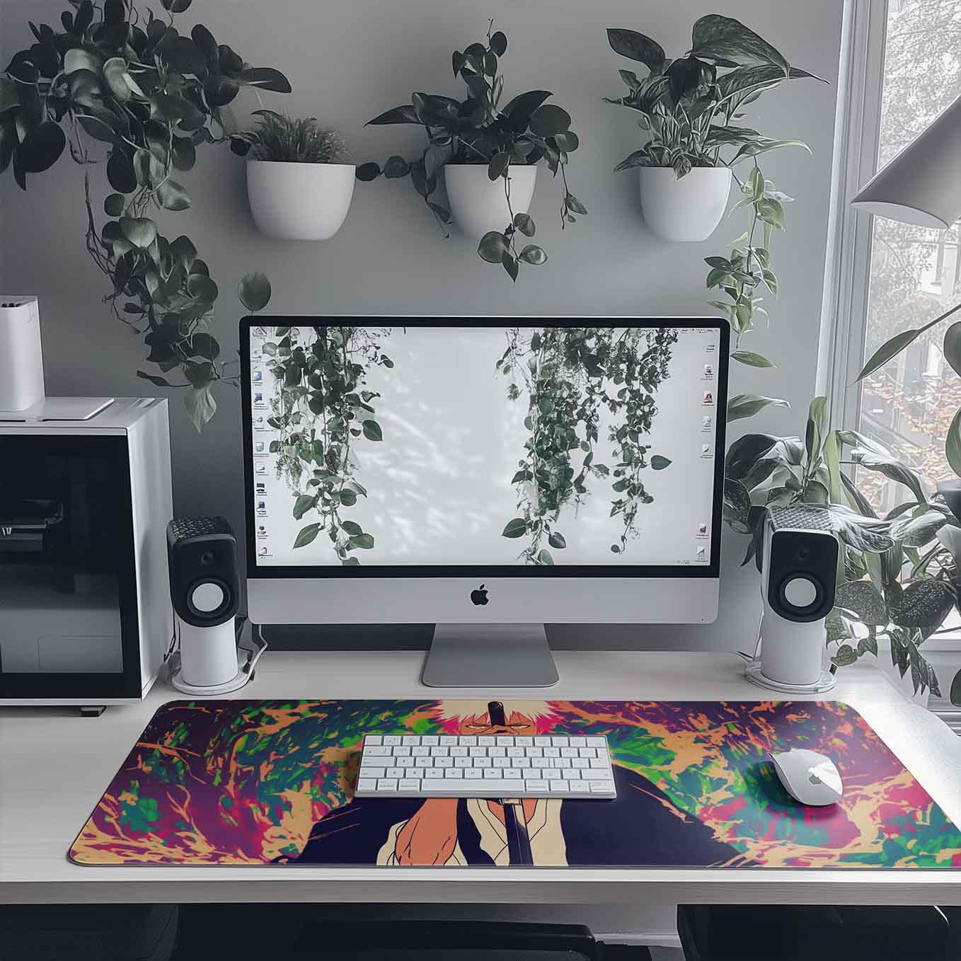 Bleach Ichigo Anime XXXL Deskpad – 36x14 Inches Extra Large Mouse Pad with Non-Slip Rubber base, Stitched Edges, Waterproof Surface – Ideal for Gaming and Office Desk