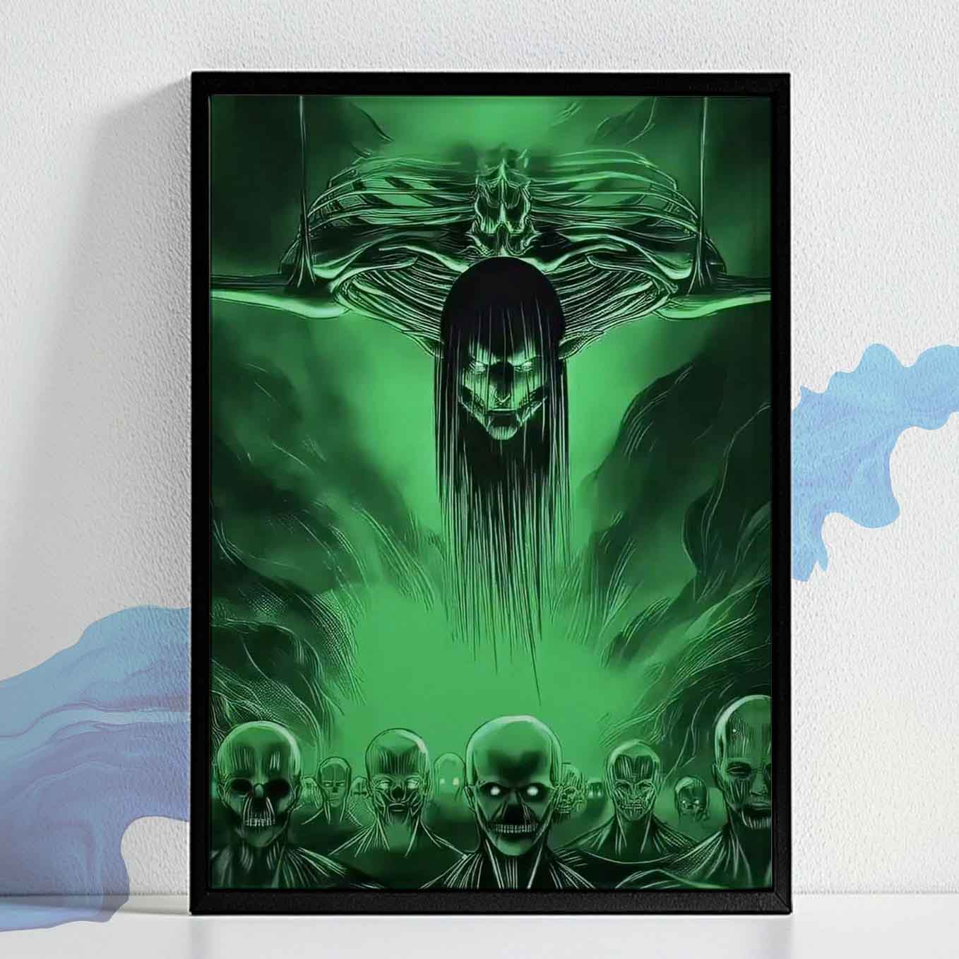Attack on Titan Final Season Poster anime framed (13x19-Inch, Plexi-Glass, Textured Frame)