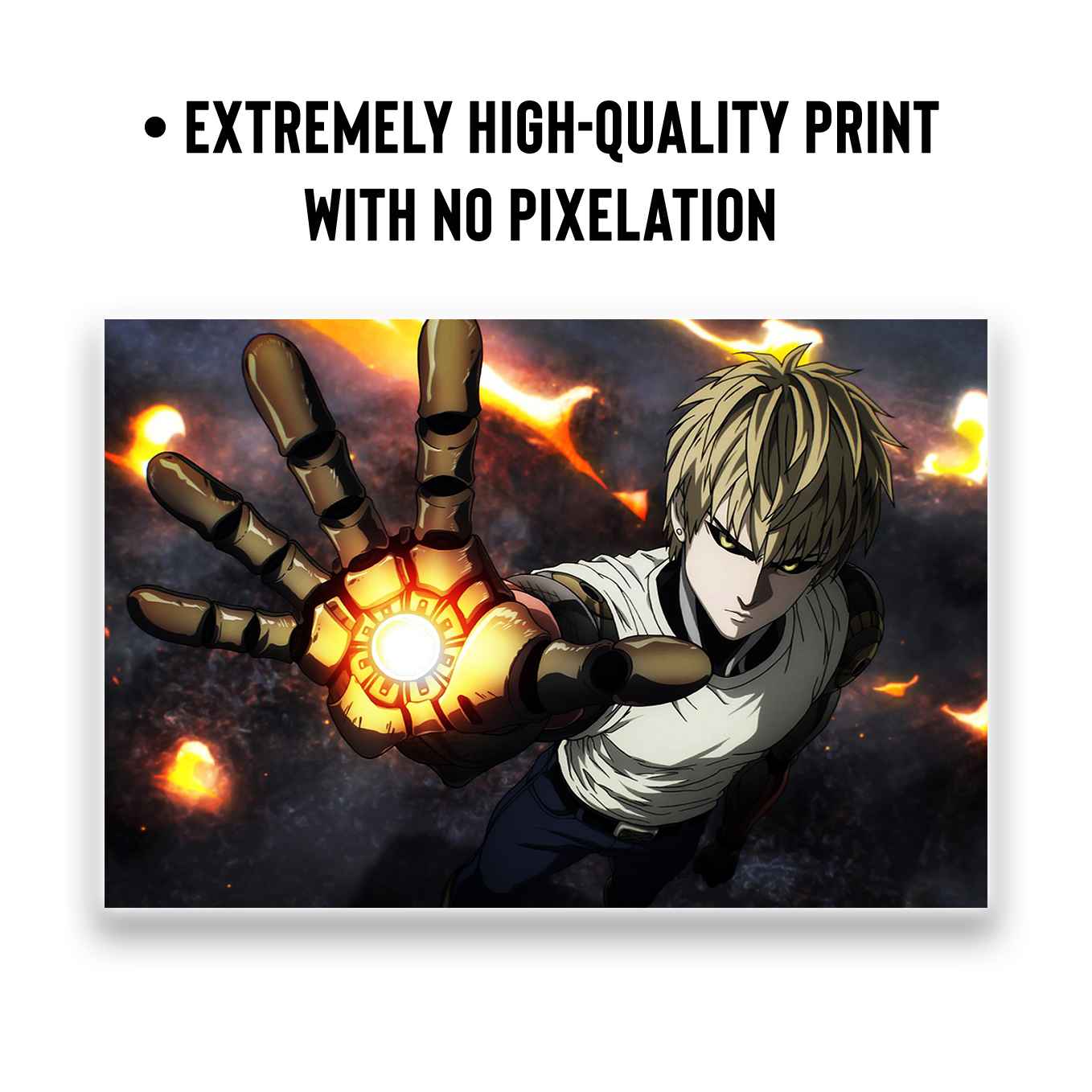 One Punch Man set of 10 Landscape posters (12x18-Inch, 350 GSM) Comes with Double sided tape
