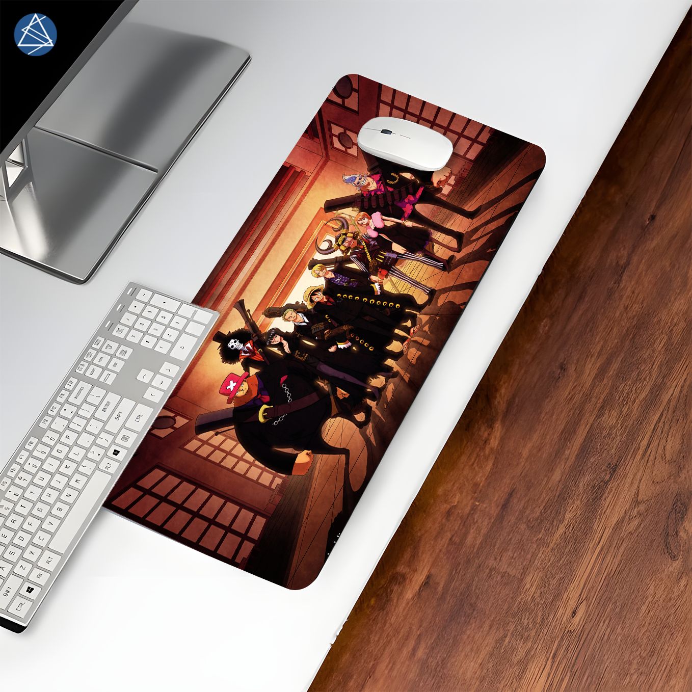 One Piece Mouse Pad - 23.6 x 11 Inches Desk Pad - Gaming and Workstation Mat - Non-Slip Rubber Base - Smooth Surface for Precise Control