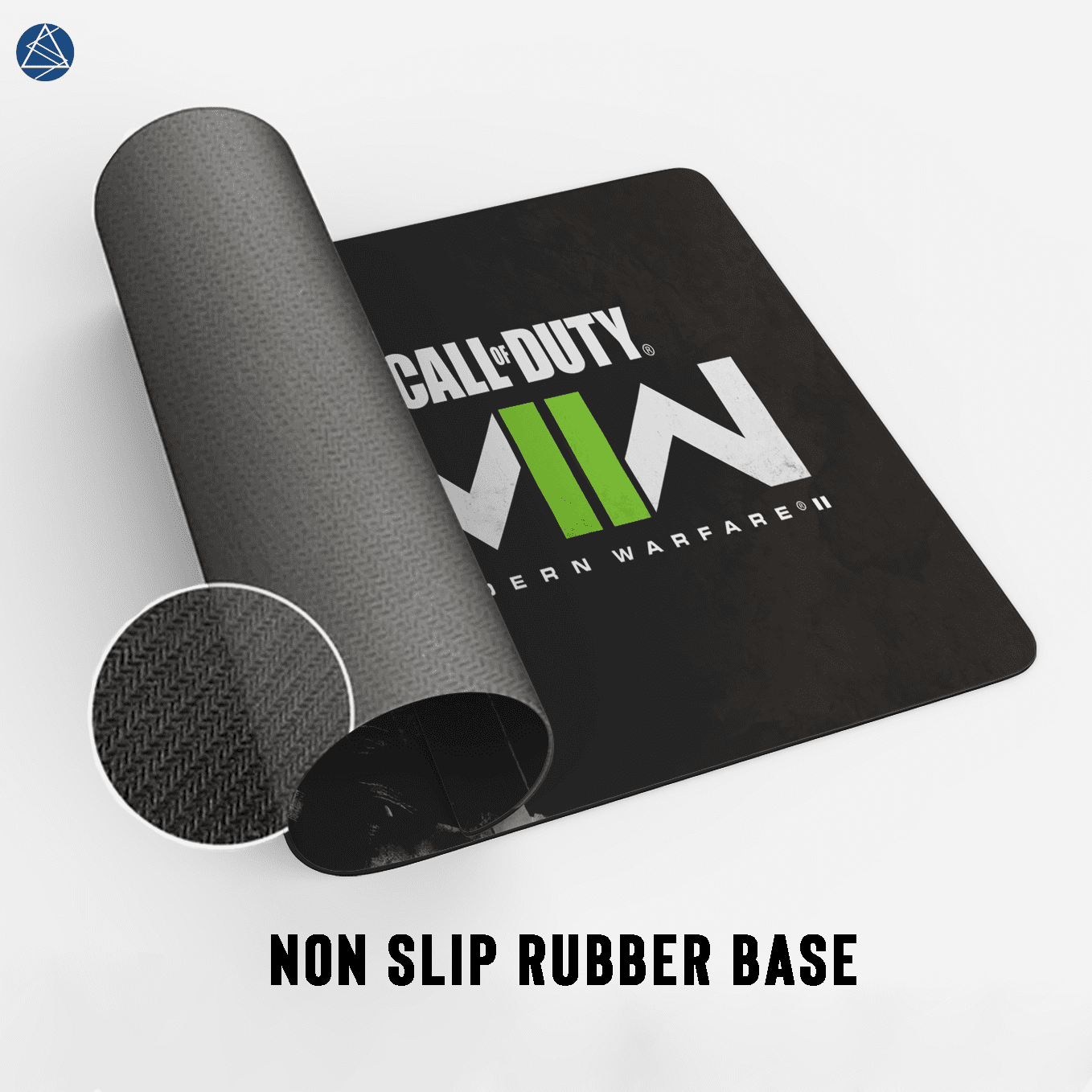 Call of duty Ghost Action Franchise Art Mouse Pad - 23.6 x 11 Inches Desk Pad - Gaming and Workstation Mat for Shooting games Fans - Non-Slip Rubber Base - Smooth Surface for Precise Control