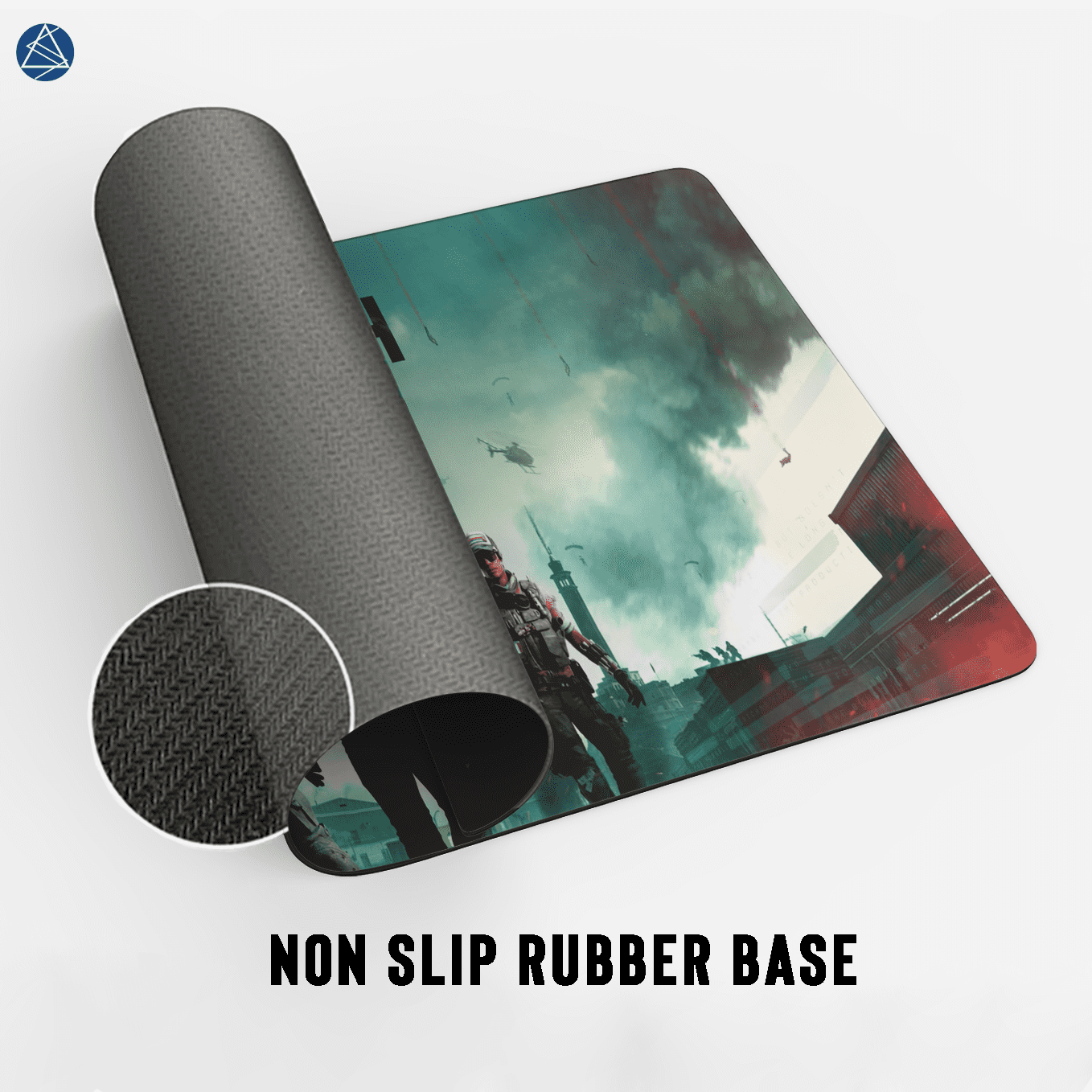 Call of Duty Rebirth Island Art Mouse Pad - 23.6 x 11 Inches Desk Pad - Gaming and Workstation Mat for Shooting Games Fans - Non-Slip Rubber Base - Smooth Surface for Precise Control