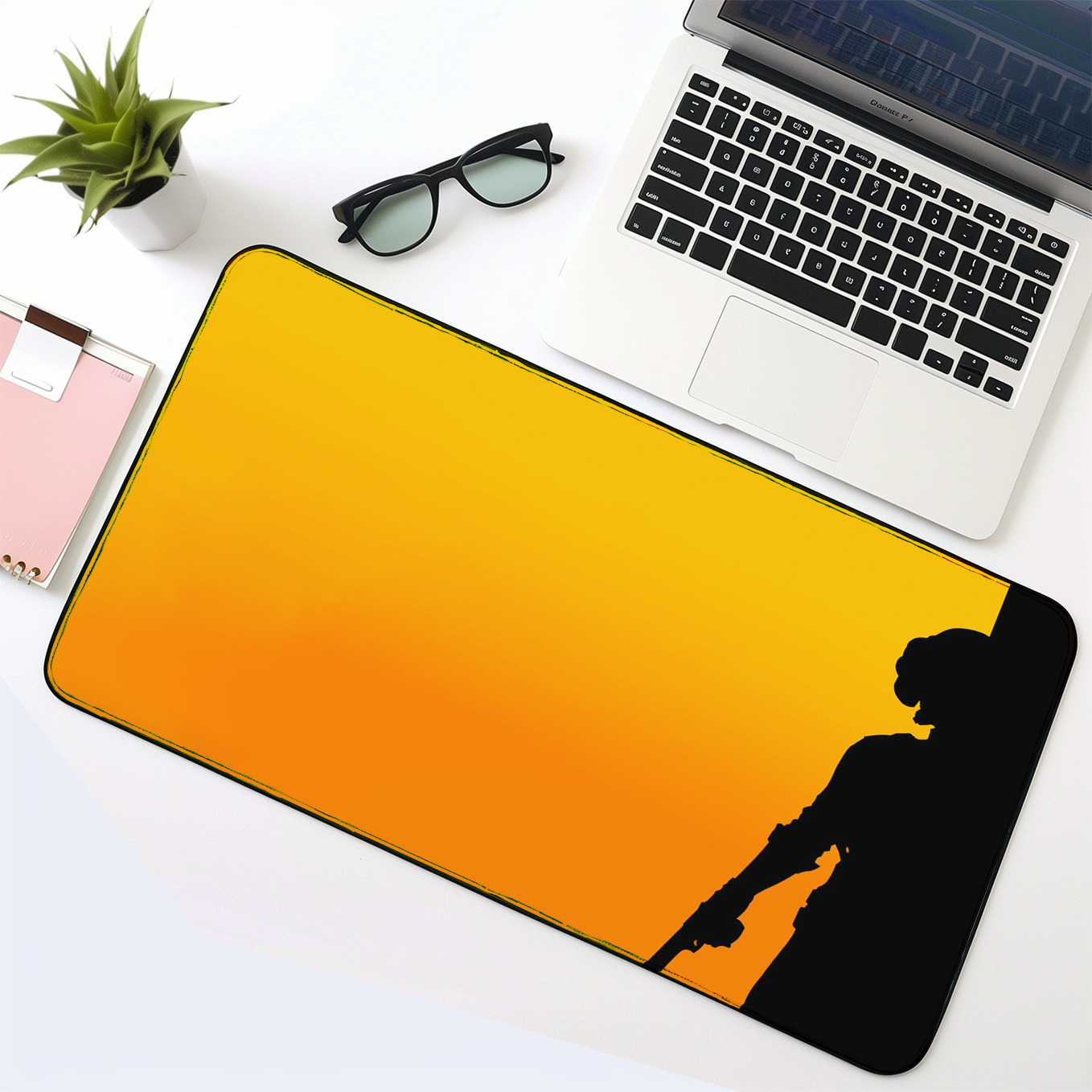 PUBG India Art Mouse Pad - 23.6 x 11 Inches Desk Pad - Gaming and Workstation Mat for Shooting Games Fans - Non-Slip Rubber Base - Smooth Surface for Precise Control