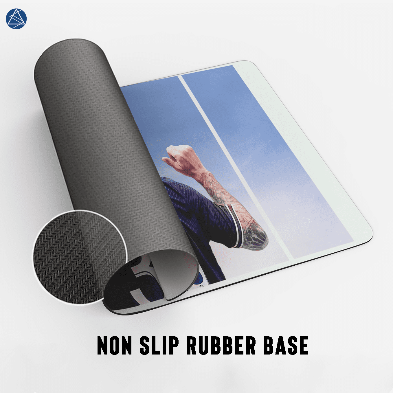 Lionel Messi Art Mouse Pad - 23.6 x 11 Inches Desk Pad - Gaming and Workstation Mat for Football Fans - Non-Slip Rubber Base - Smooth Surface for Precise Control