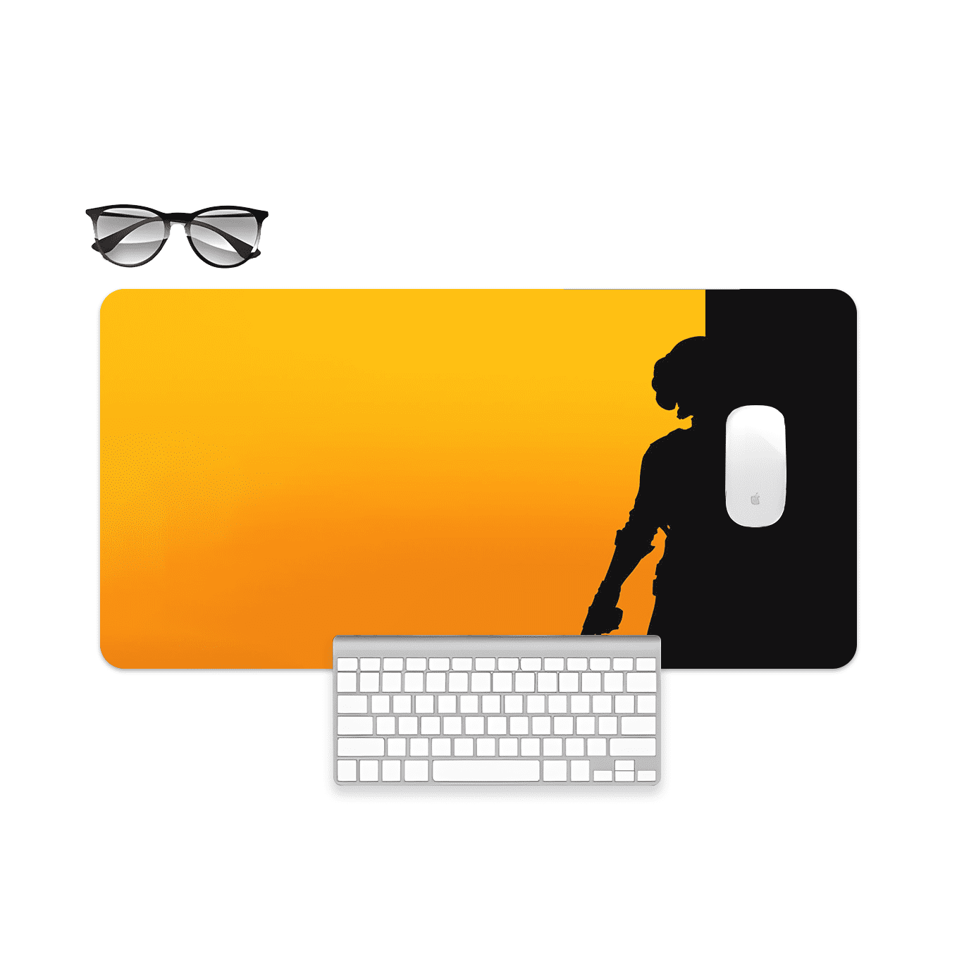 PUBG India Art Mouse Pad - 23.6 x 11 Inches Desk Pad - Gaming and Workstation Mat for Shooting Games Fans - Non-Slip Rubber Base - Smooth Surface for Precise Control