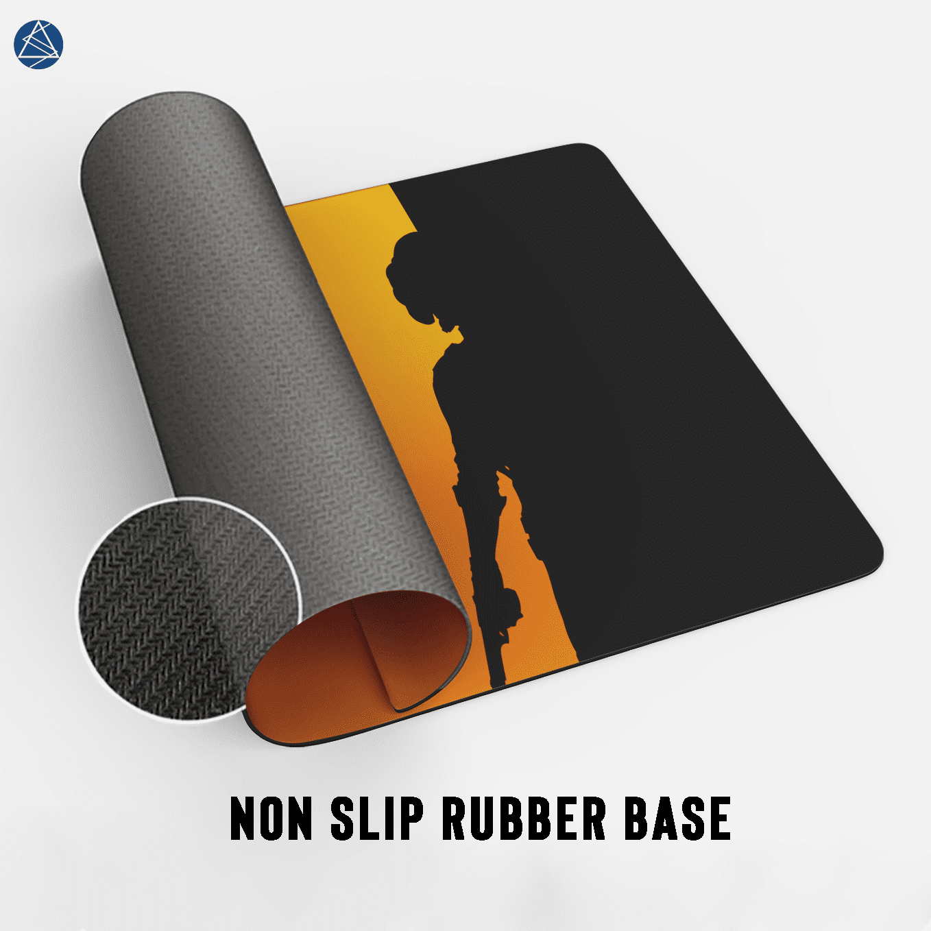 PUBG India Art Mouse Pad - 23.6 x 11 Inches Desk Pad - Gaming and Workstation Mat for Shooting Games Fans - Non-Slip Rubber Base - Smooth Surface for Precise Control