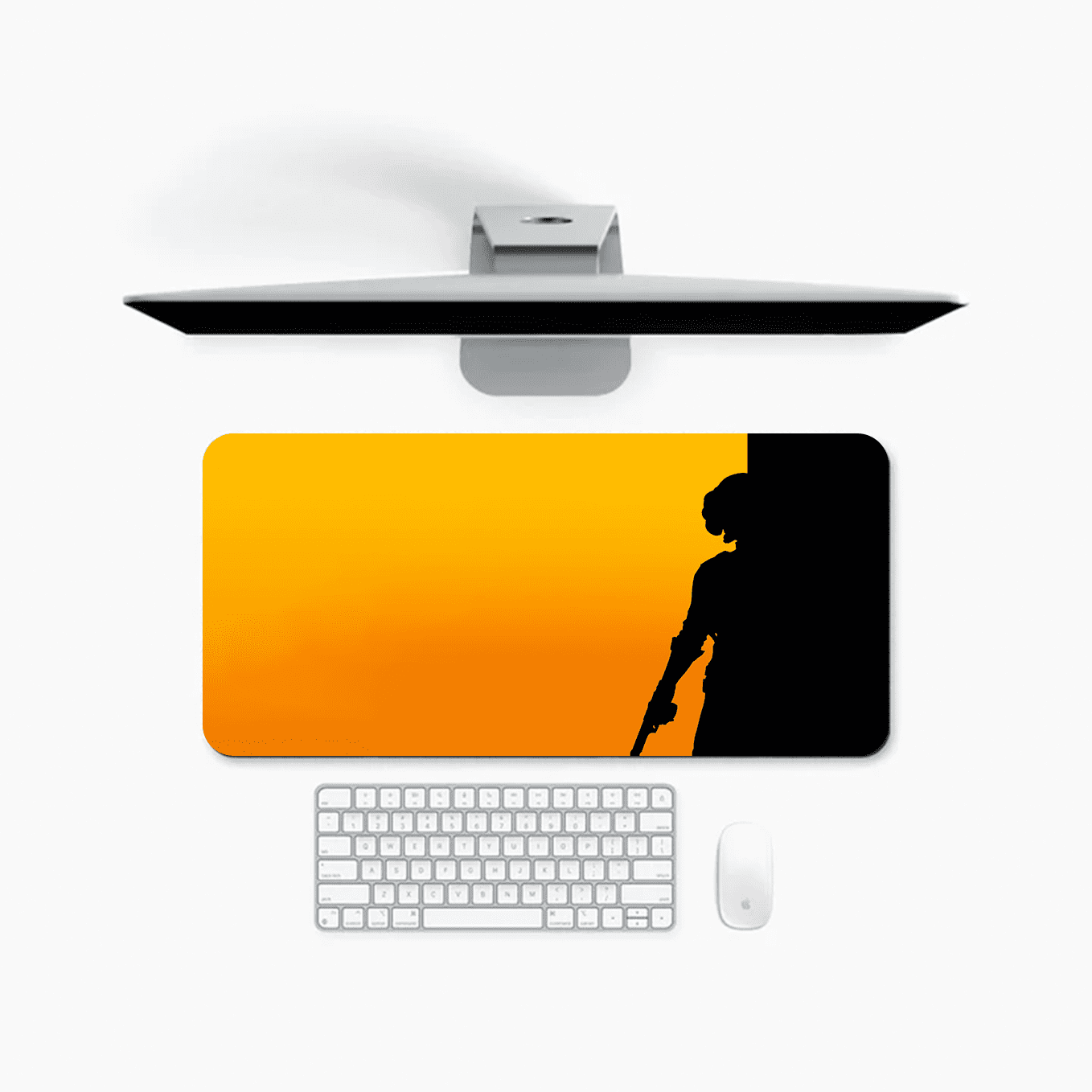 PUBG India Art Mouse Pad - 23.6 x 11 Inches Desk Pad - Gaming and Workstation Mat for Shooting Games Fans - Non-Slip Rubber Base - Smooth Surface for Precise Control
