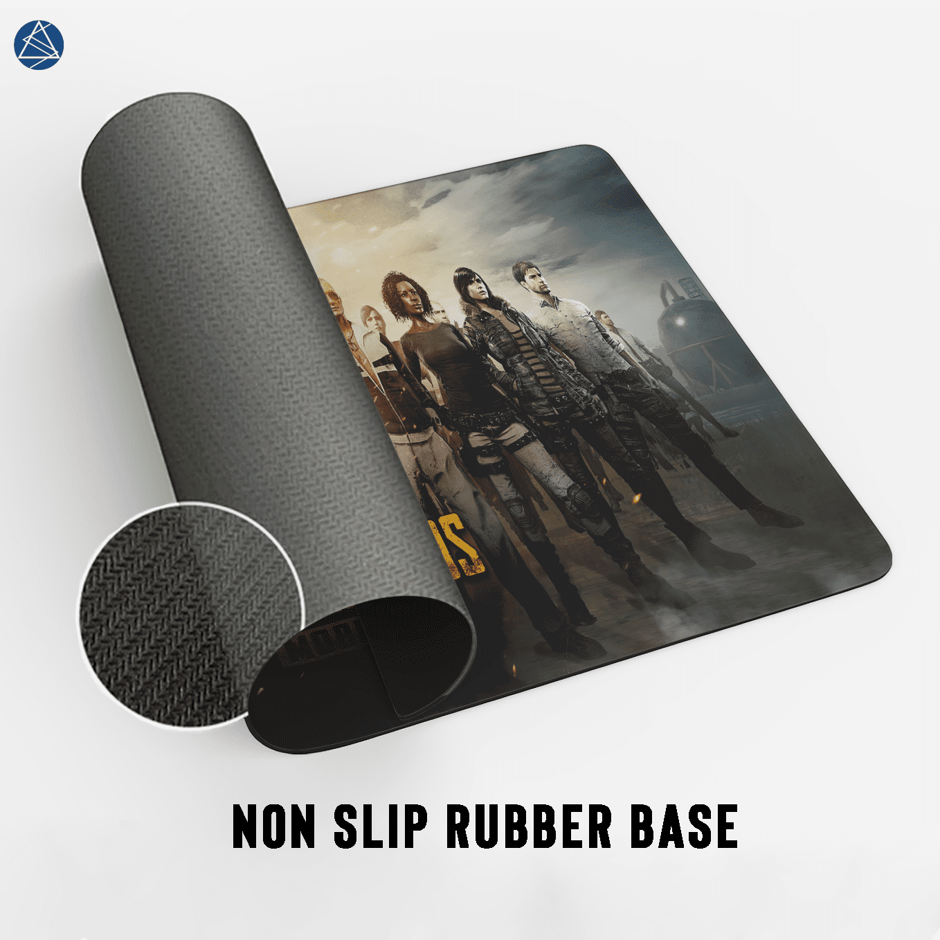 Player's unknown battleground India Art Mouse Pad - 23.6 x 11 Inches Desk Pad - Gaming and Workstation Mat for Shooting games Fans - Non-Slip Rubber Base - Smooth Surface for Precise Control