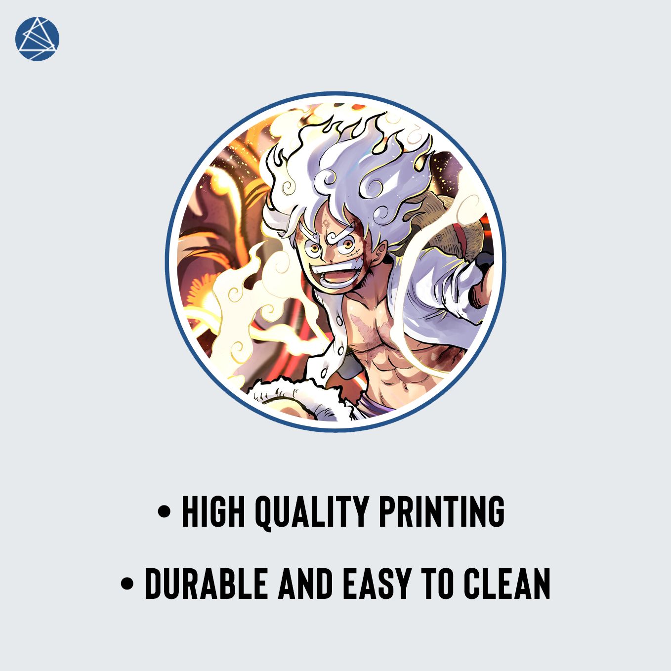 One Piece Luffy Gear 5 JoyBoy Mouse Pad - 23.6 x 11 Inches Desk Pad - Gaming and Workstation Mat for Sun God Nika Fans - Non-Slip Rubber Base - Smooth Surface for Precise Control