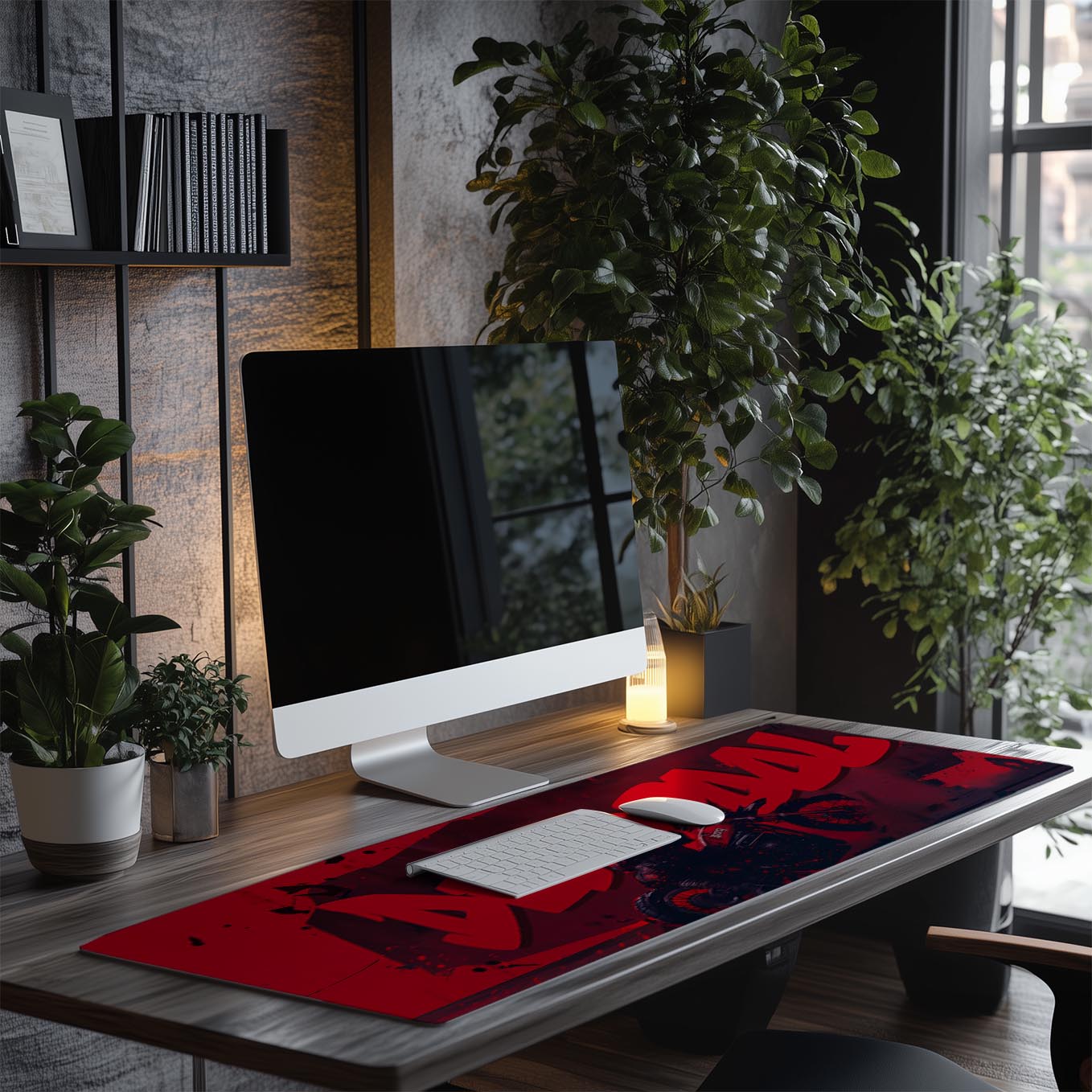 Deadpool XXXL Deskpad – 36x14 Inches Extra Large Mouse Pad with Non-Slip Rubber base, Stitched Edges, Waterproof Surface – Ideal for Gaming and Office Desk