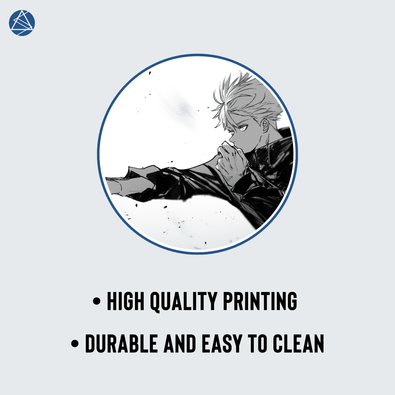Gojo Satoru Hollow Purple Mouse Pad - 23.6 x 11 Inches Desk Pad - Gaming and Workstation Mat for Jujutsu Kaisen Fans - Non-Slip Rubber Base - Smooth Surface for Precise Control