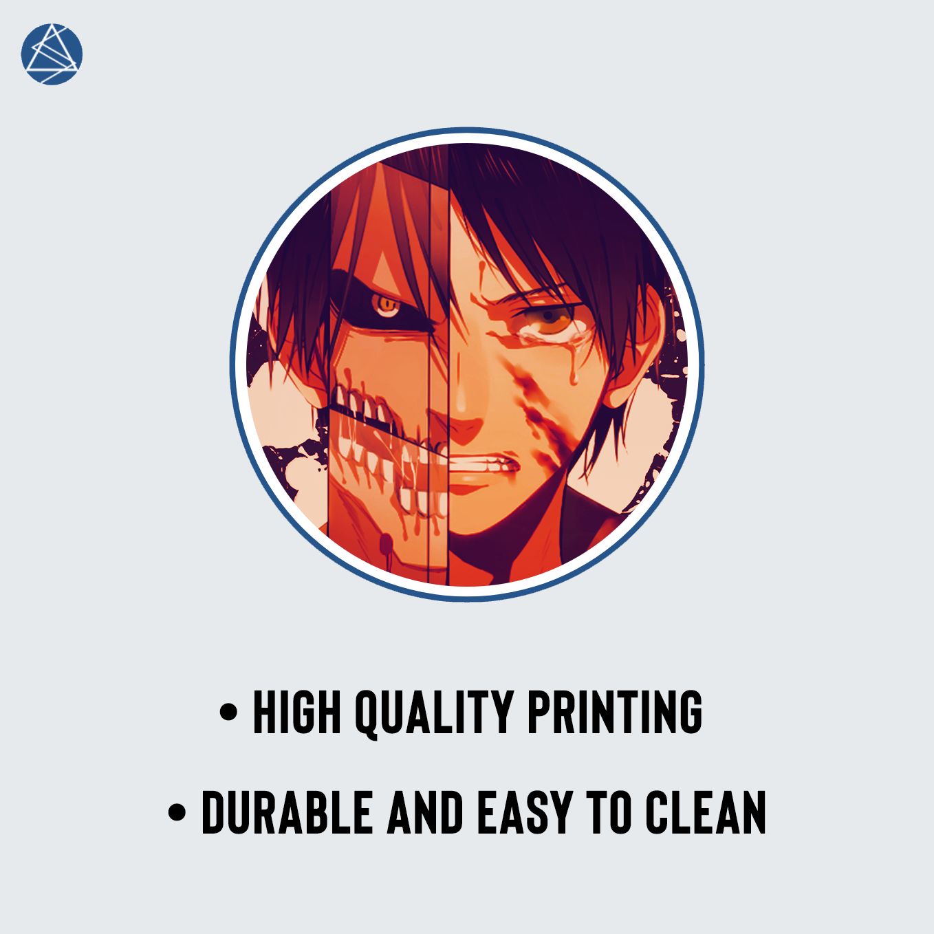 Attack on Titan Mouse Pad - 23.6 x 11 Inches Desk Pad - Gaming and Workstation Mat for Eren Attack Titan Survery Corps Fans - Non-Slip Rubber Base - Smooth Surface for Precise Control